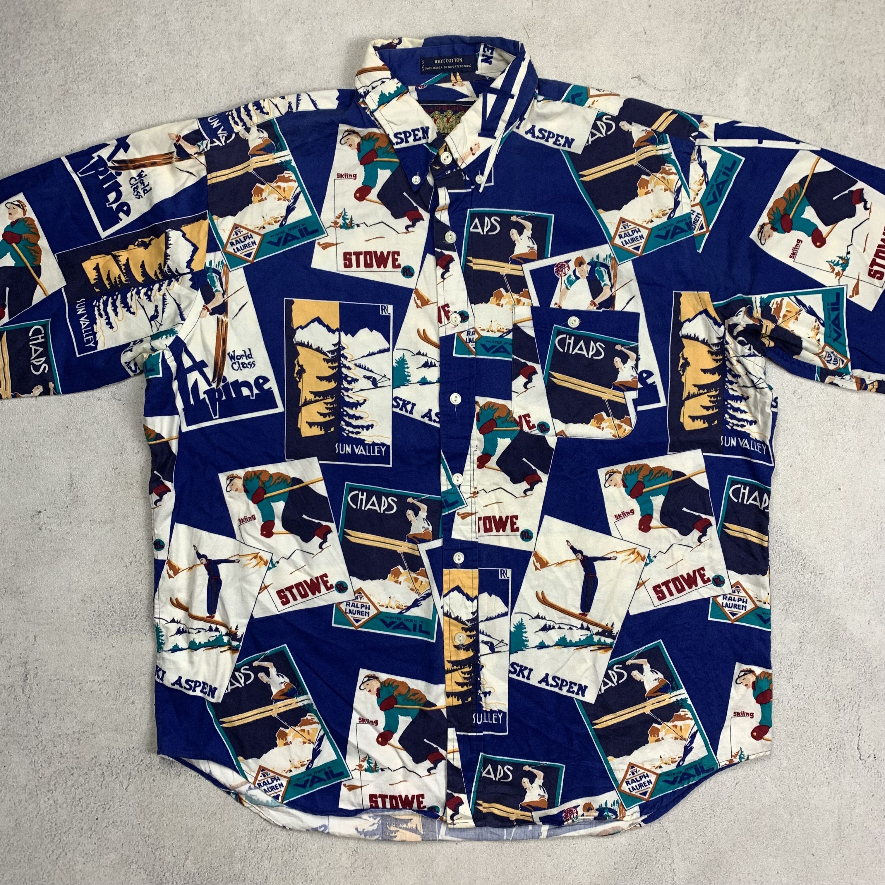 Chaps Ralph Lauren Vintage Chaps Ralph Lauren Ski Aspen Stowe Shirt Size US XL / EU 56 / 4 - 2 Thumbnail