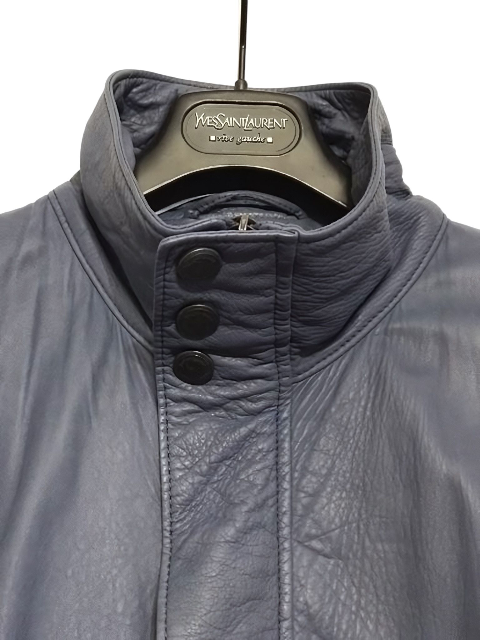 Yves Saint Laurent YSL BY STEFANO PILATI LAMBSKIN LEATHER JACKET Size US M / EU 48-50 / 2 - 3 Thumbnail