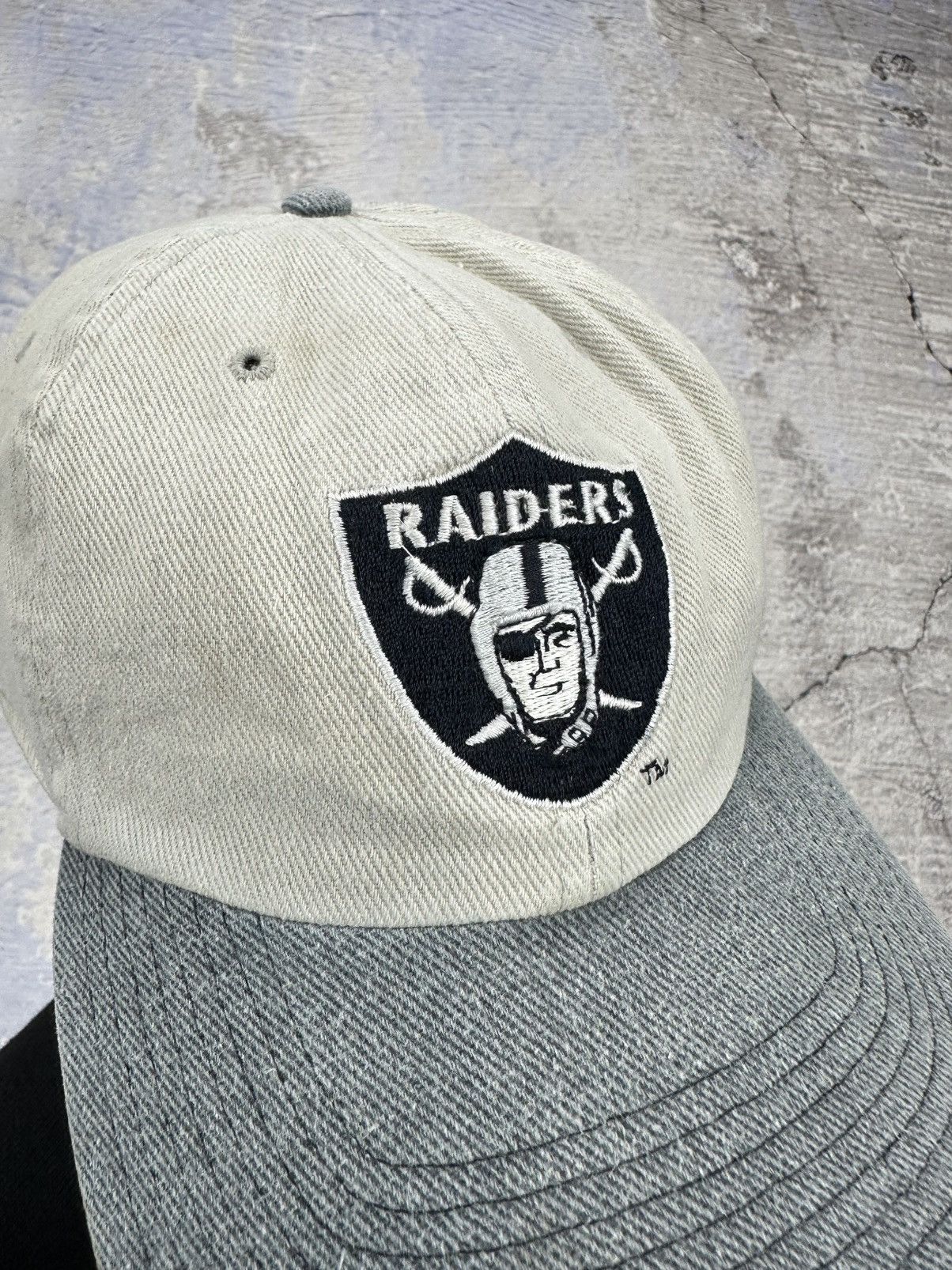 NHL × Vintage NHL Raiders hat cap mens grey faded rare Size ONE SIZE - 3 Thumbnail