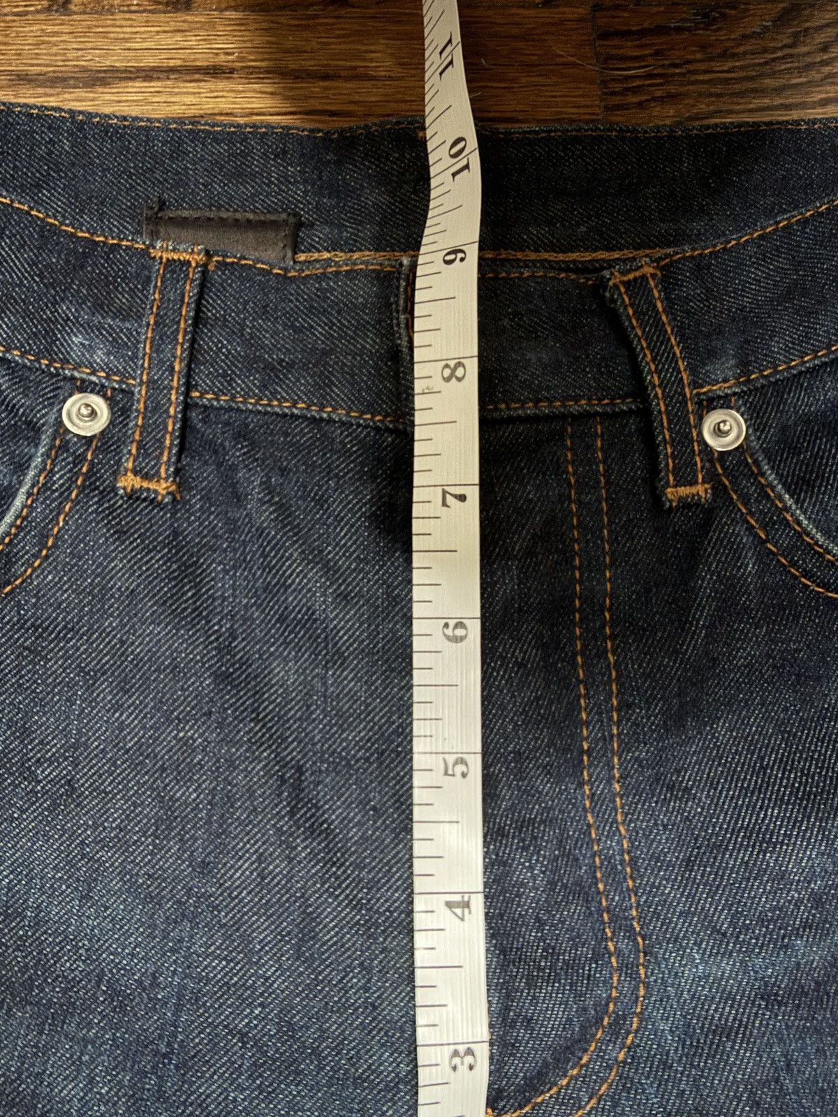 Dior Dior Homme Dark Indigo 17CM Skinny Denim Size US 27 - 11 Thumbnail