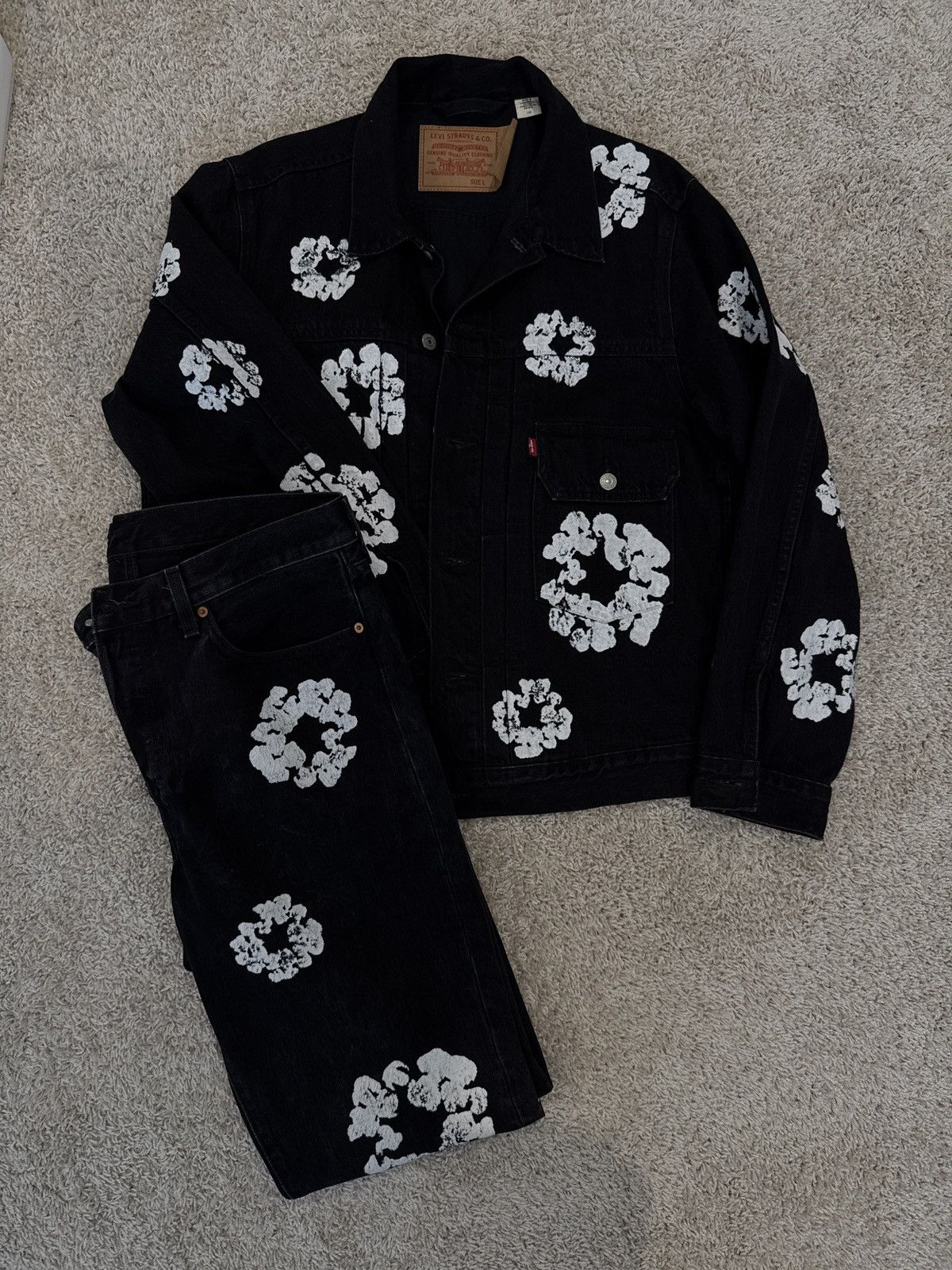 Denim Tears Black Denim Set