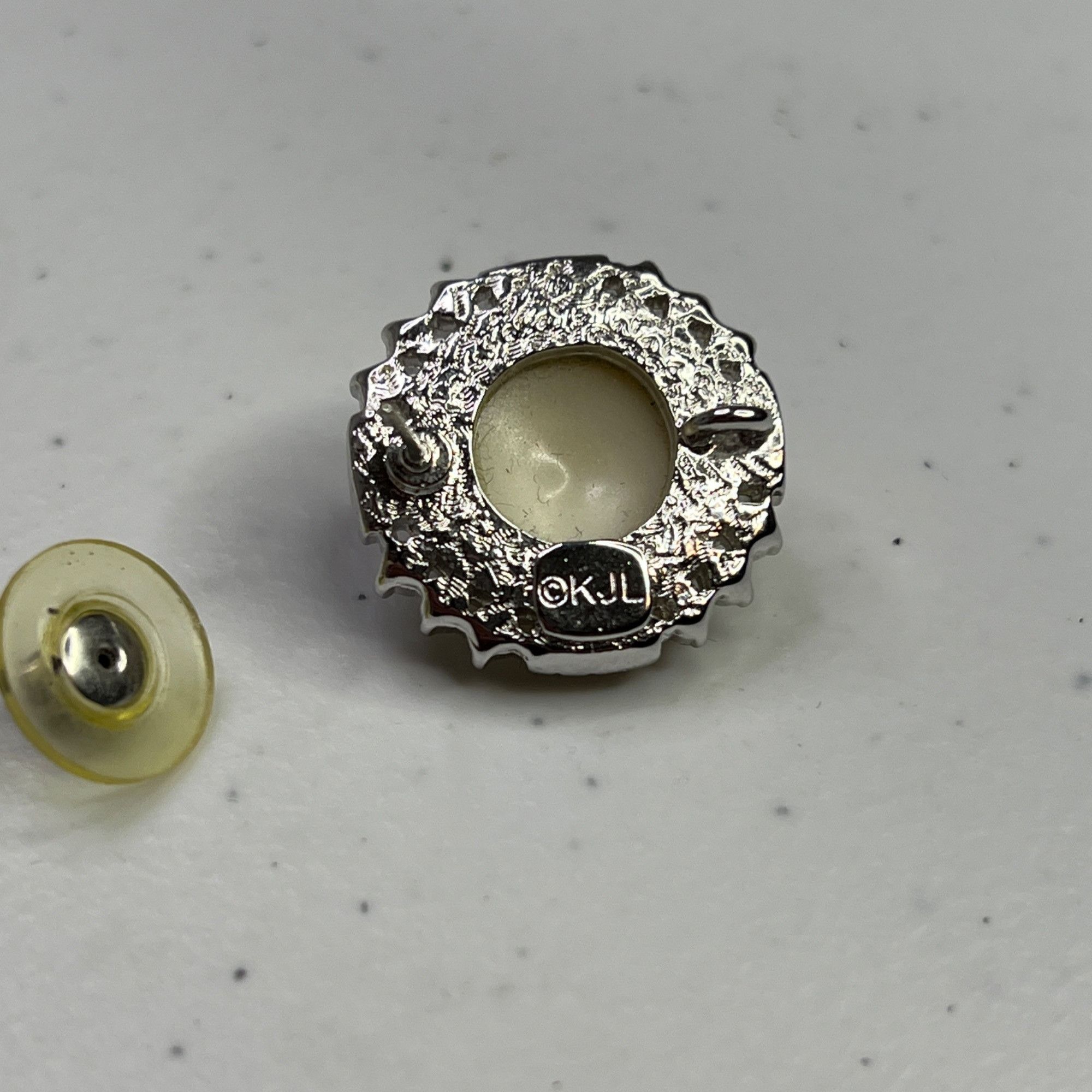 Designer Vintage KJL Kenneth Lane Faux Pearl & Rhinestone Earrings Size ONE SIZE - 6 Thumbnail