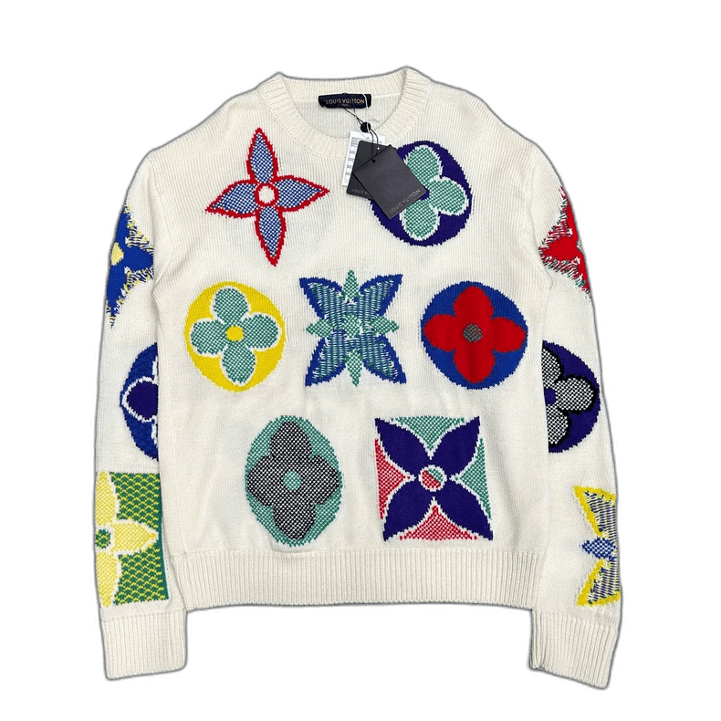 Louis Vuitton Colorful Floral Knit Sweater-2506