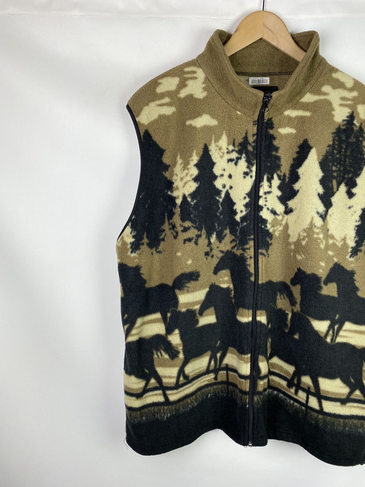 Japanese Brand Horses Animal Pattern Fleece Vest Waistcoat Size 3XL Size US XXL / EU 58 / 5 - 2 Thumbnail