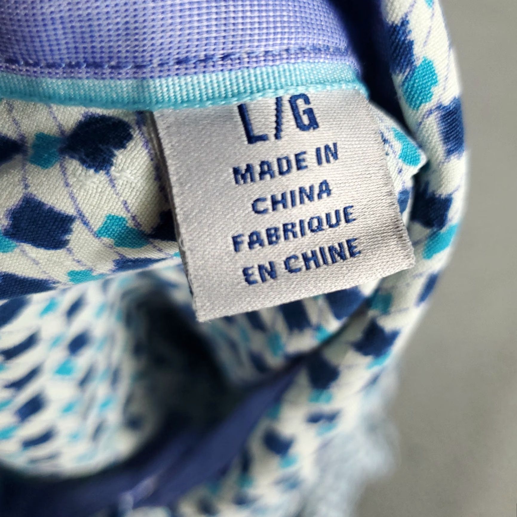 Tommy Bahama Tommy Bahama Shirt Mens Large Blue Geometric Silk Camp Collar Button Up Size US L / EU 52-54 / 3 - 7 Thumbnail