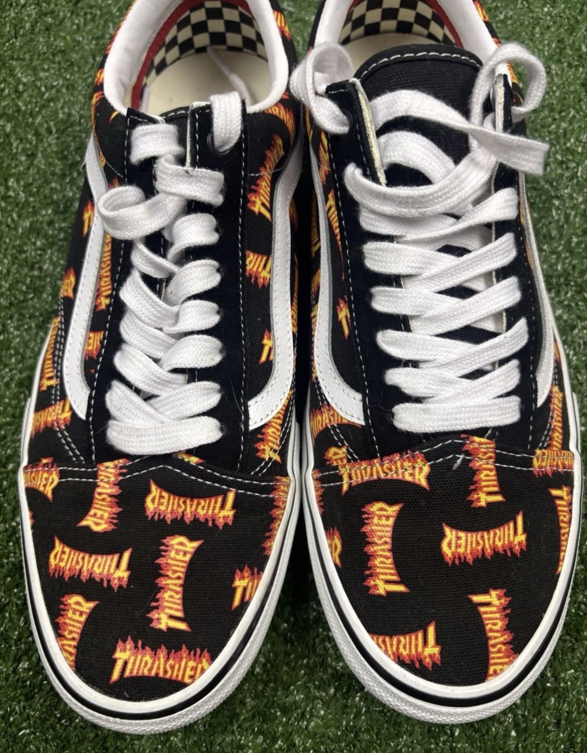 Thrasher Vans x Thrasher Men's Skate Old Skool Black 11 Size US 11 / EU 44 - 4 Thumbnail