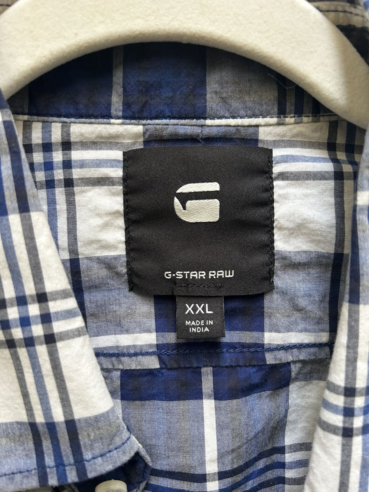 G-Star G-Star RAW blue and white cotton shirt Size US XXL / EU 58 / 5 - 3 Thumbnail