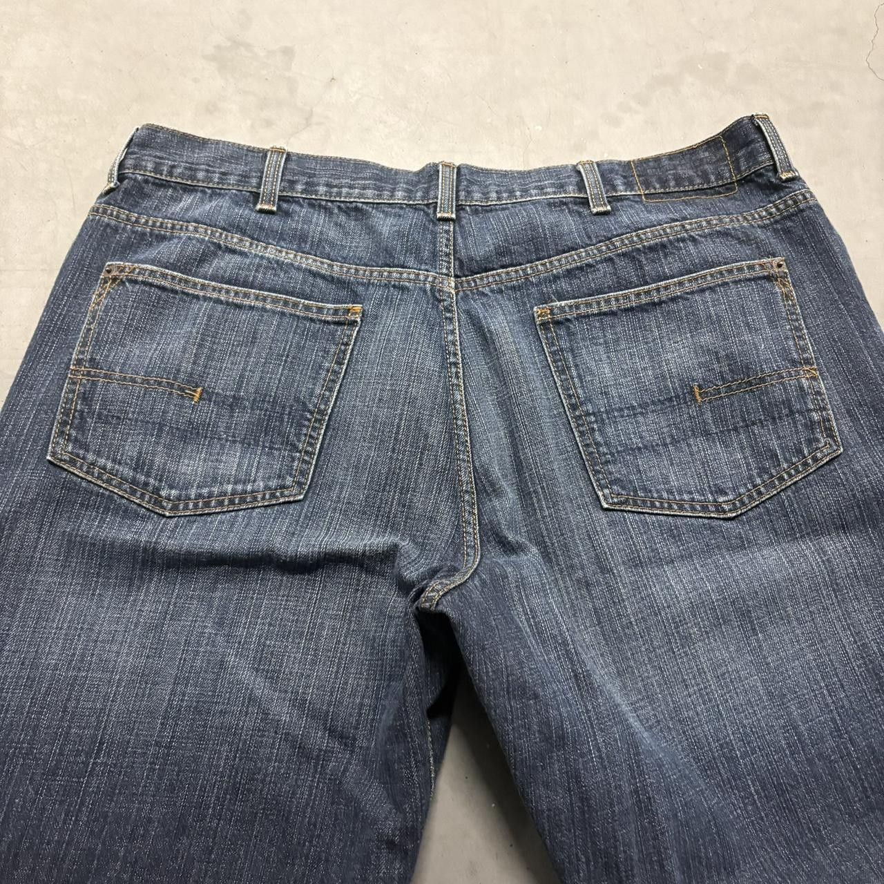 Calvin Klein Vintage Y2K/2000s Super Baggy Calvin Klein Skater Style Dark Blue Wash Denim Jeans! Size US 38 / EU 54 - 7 Thumbnail