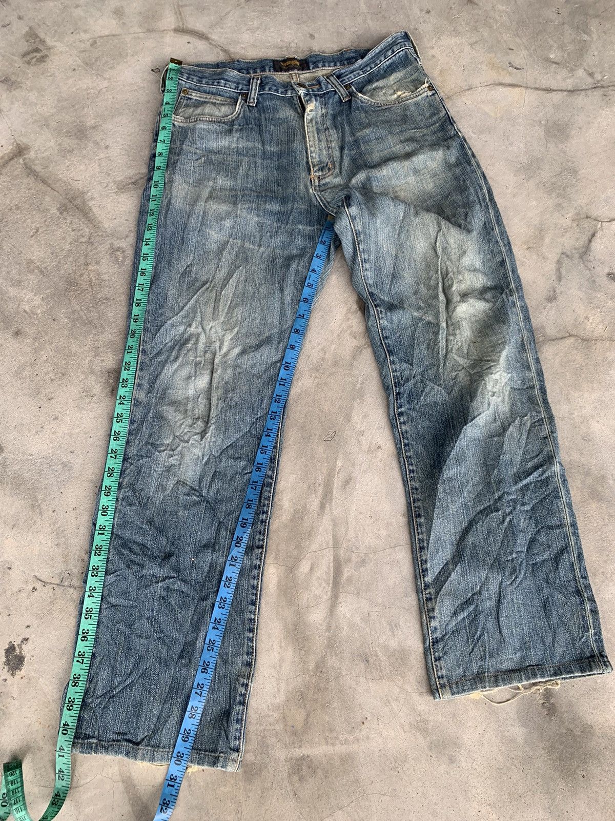 Wrangler Distressed vintage WRANGLER faded. Size US 34 / EU 50 - 8 Thumbnail