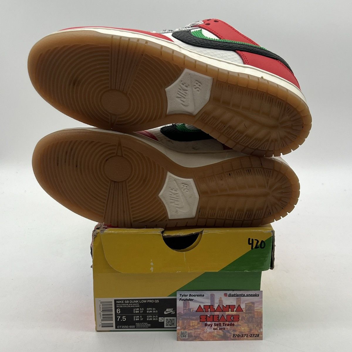 Nike Frame skate x Nike dunk low habibi Size US 6 / EU 39 - 8 Thumbnail