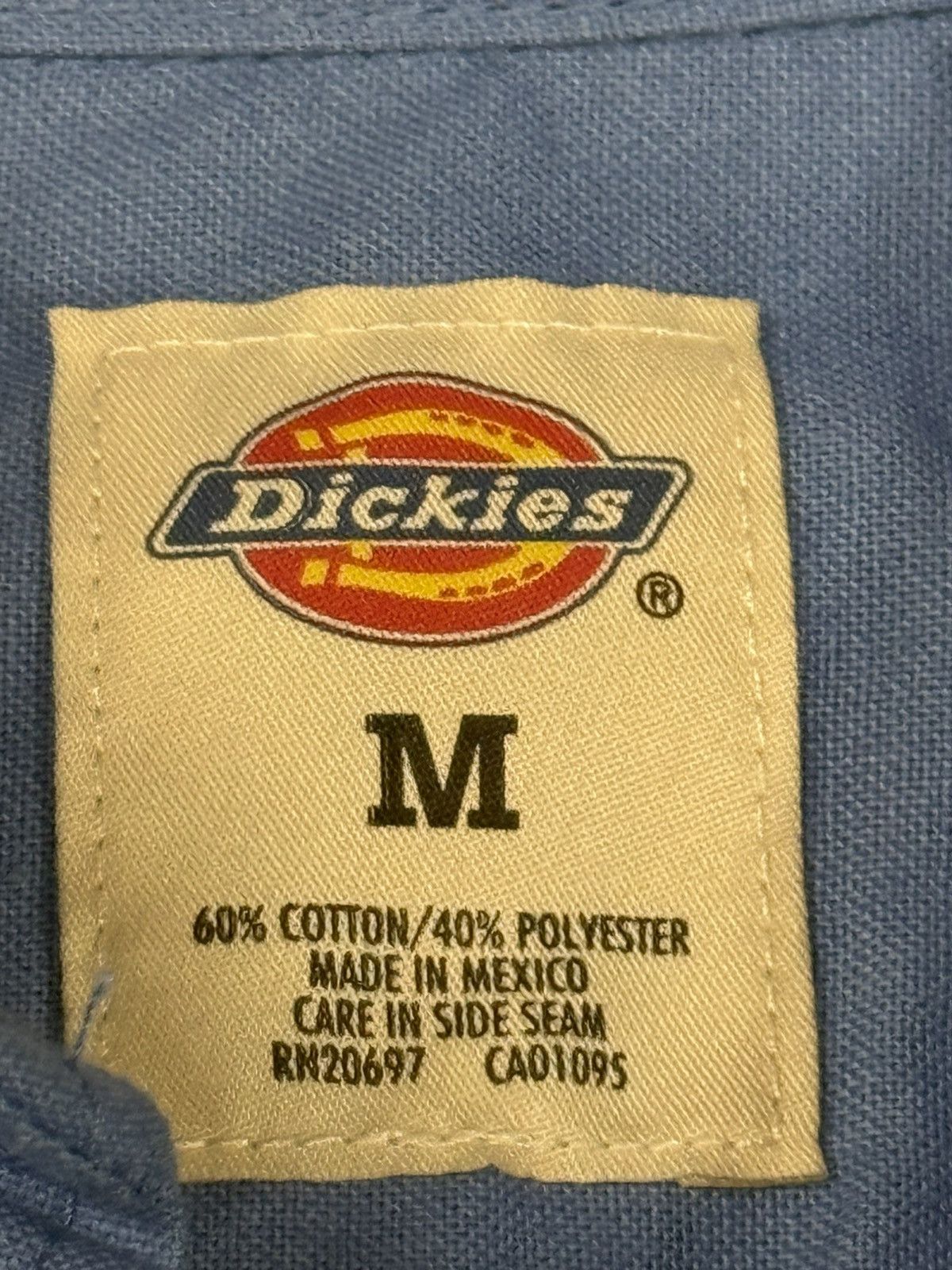 Dickies Dickies Blue Yoke Pocket Blouse Button Shirt Medium Size M / US 6-8 / IT 42-44 - 4 Thumbnail