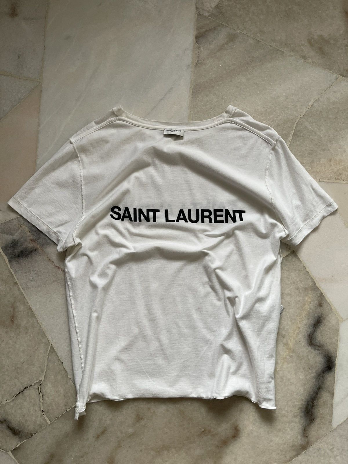 Saint Laurent Paris 2021 Saint Laurent Paris Reverse Tee Size US S / EU 44-46 / 1 - 9 Thumbnail