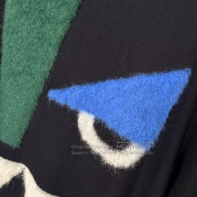 Fendi Fendi Men's Little Monster Sweatshirt Knit Size US L / EU 52-54 / 3 - 4 Thumbnail
