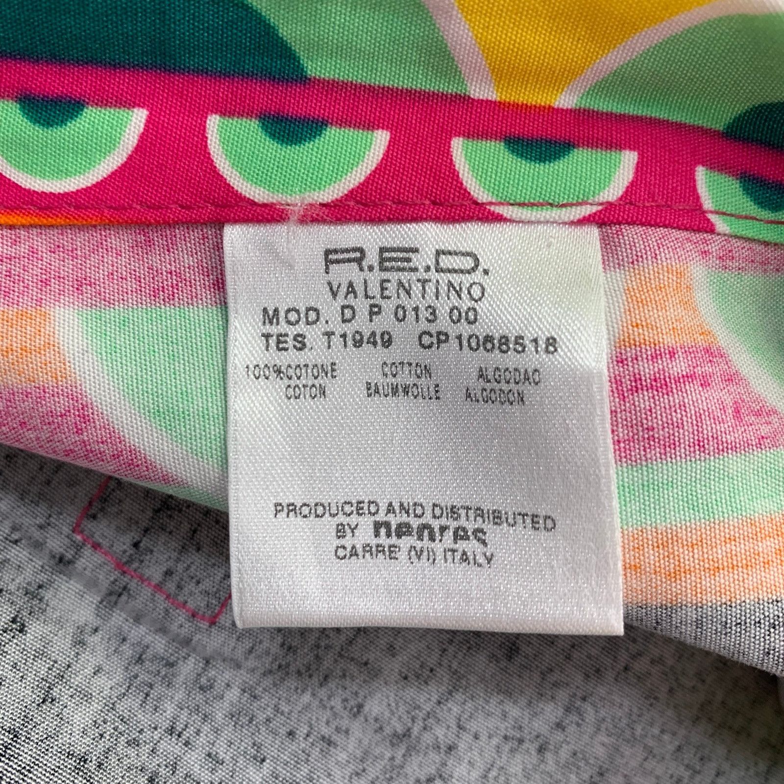 RED Valentino Size 12 Multi Color Cotton Print Drawstring Casual Pants Size 34" / US 12 / IT 48 - 6 Thumbnail