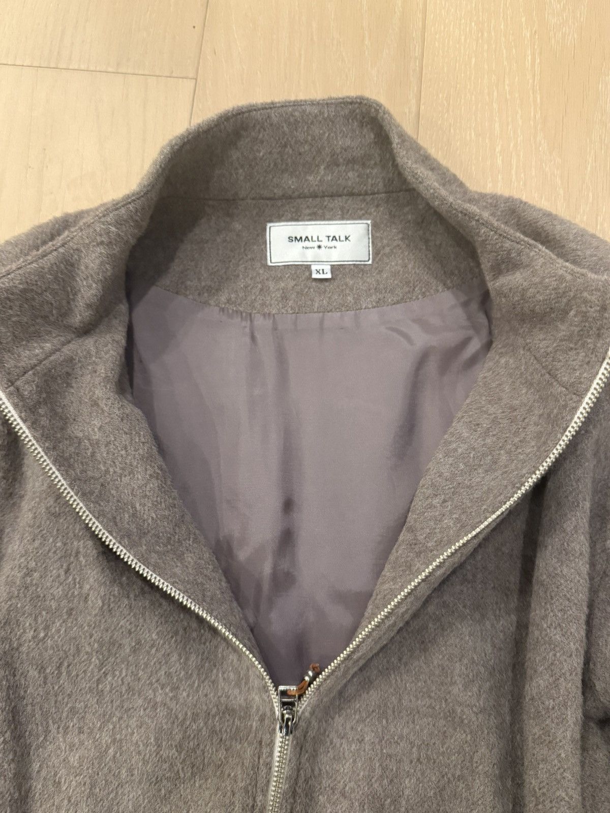 Other Small Talk Studio Wool Fleece Zip - Taupe Size US XL / EU 56 / 4 - 2 Thumbnail