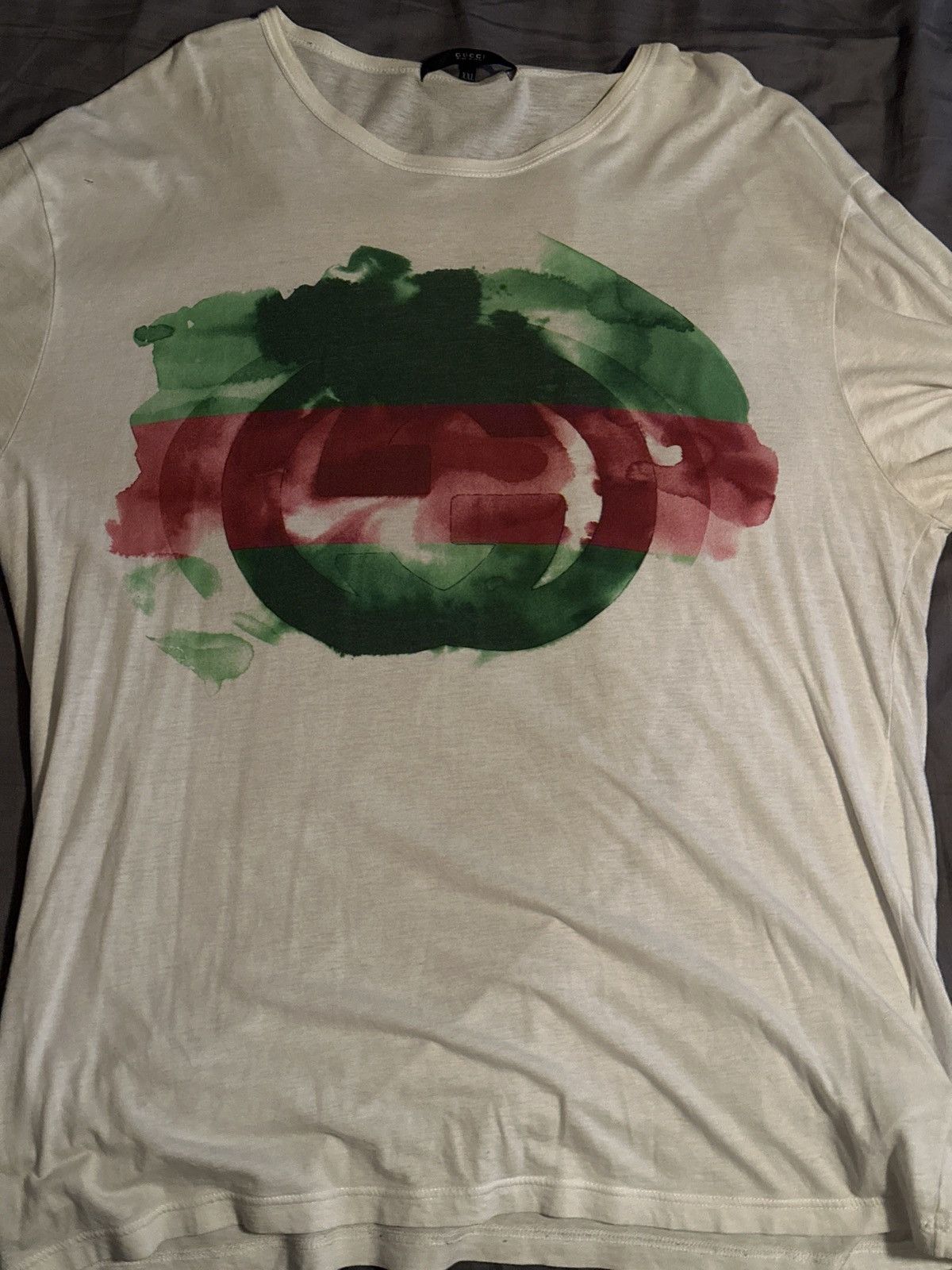Gucci gucci watercolor t shirt Grailed