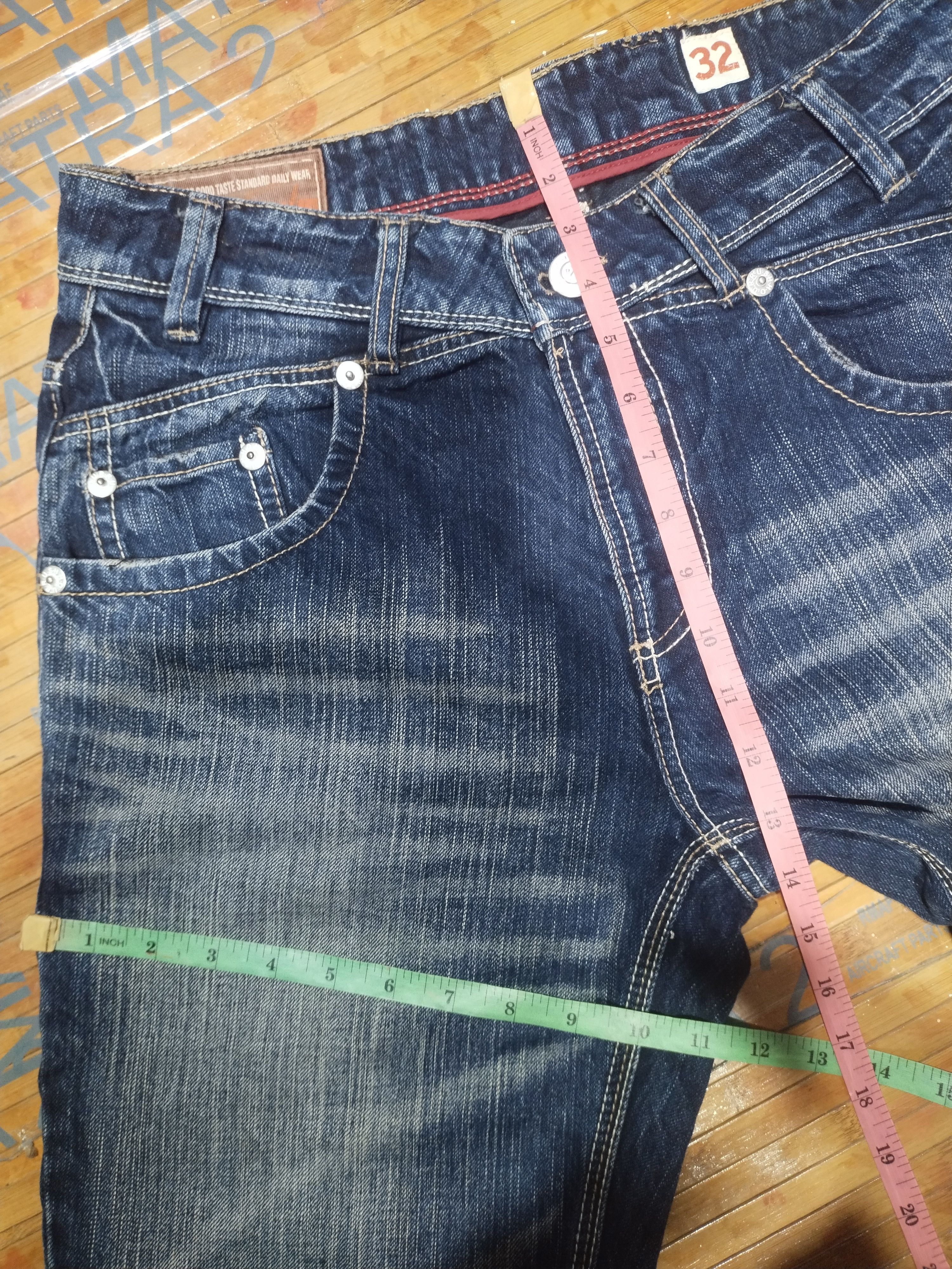 Japanese Brand Jeans Rush/Hour Selvedge Sz 32" Size US 32 / EU 48 - 3 Thumbnail