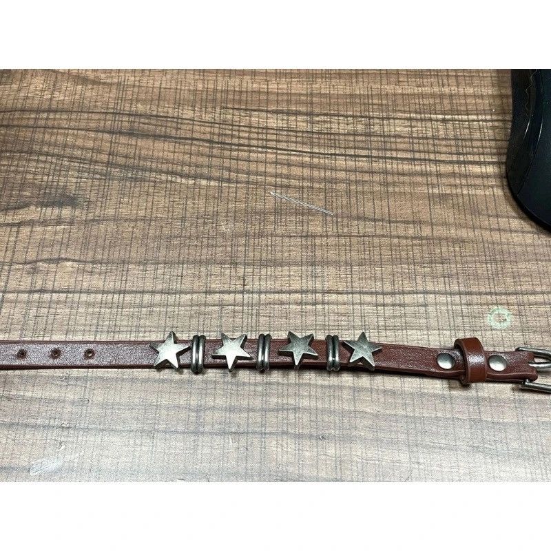 Jewelry Star Leather Cuff Bracelet Size ONE SIZE - 4 Thumbnail