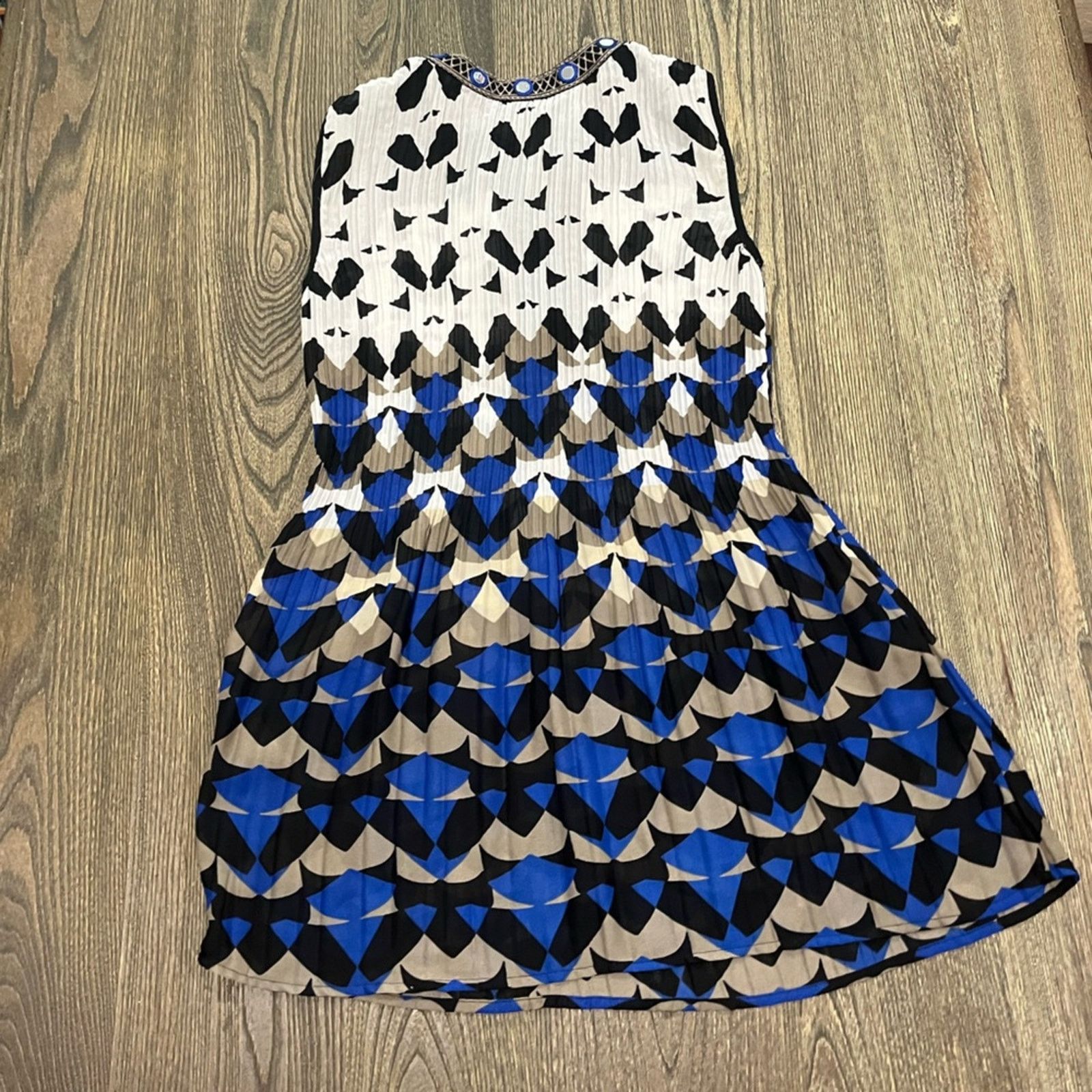 Alfani Alfani Dress Mini Geometric Print Sleeveless V Neck Sz 12P Size XL / US 12-14 / IT 48-50 - 5 Thumbnail