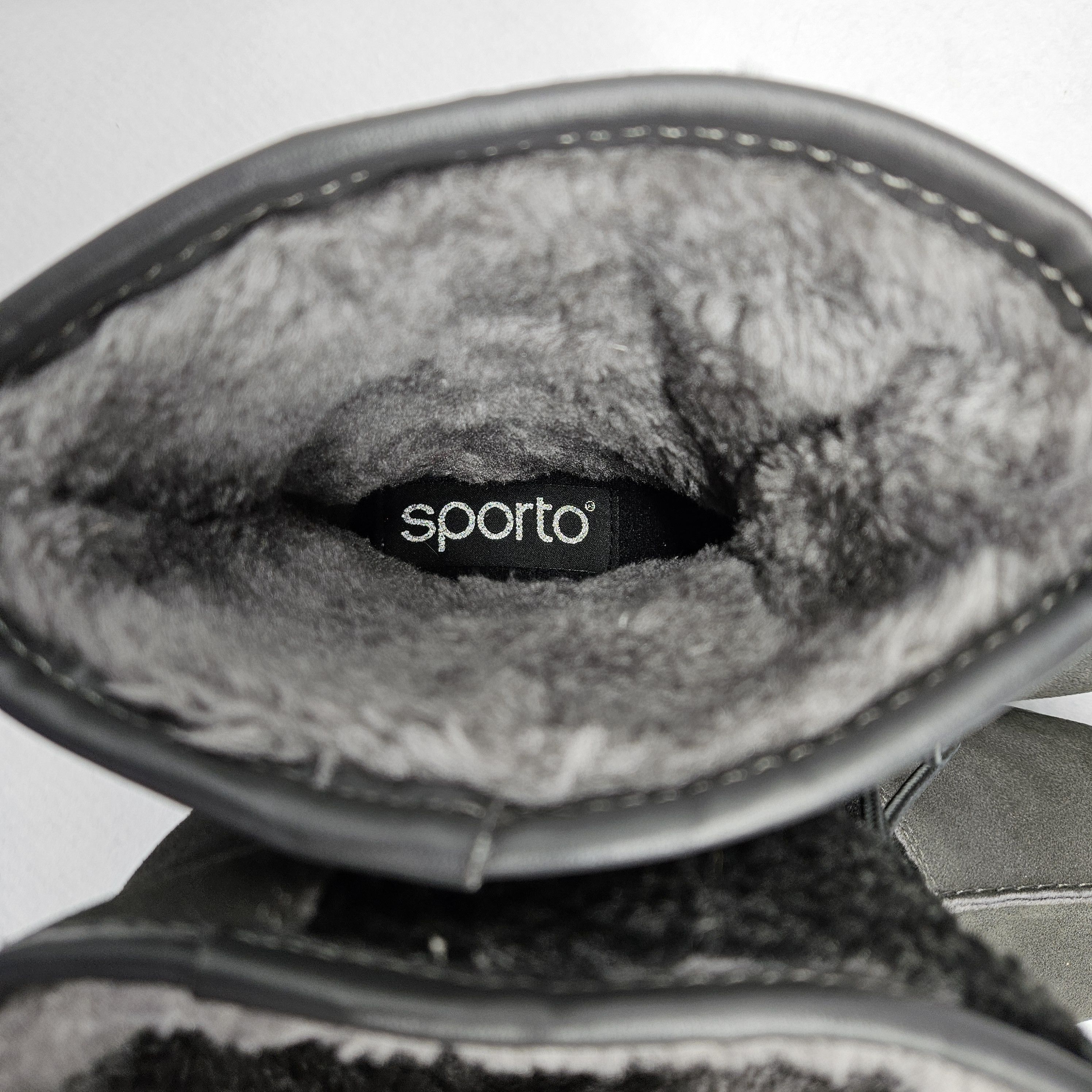 Other Sporto Size 8 Booties Grey Suede Leather Faux Sherpa Lined Size US 8 / IT 38 - 10 Thumbnail