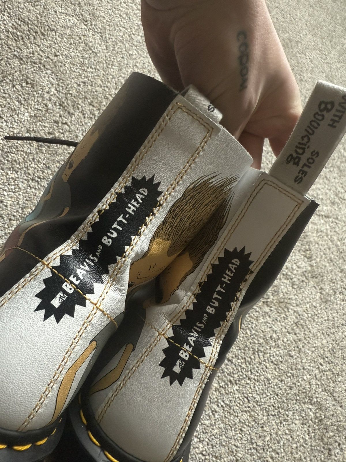 Dr. Martens Dr. Martens x Beavis and Butt-Head Pascal Leather Boots Size US 12 / EU 45 - 13 Thumbnail