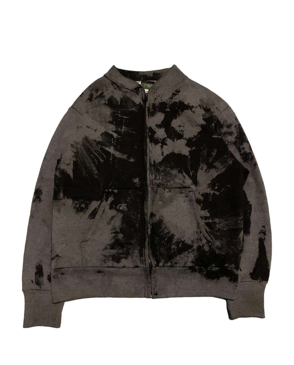 image of 1990S Camber Pattern Thermal Lined Zip Up Jacket in Black/Gray, Men's (Size Medium)