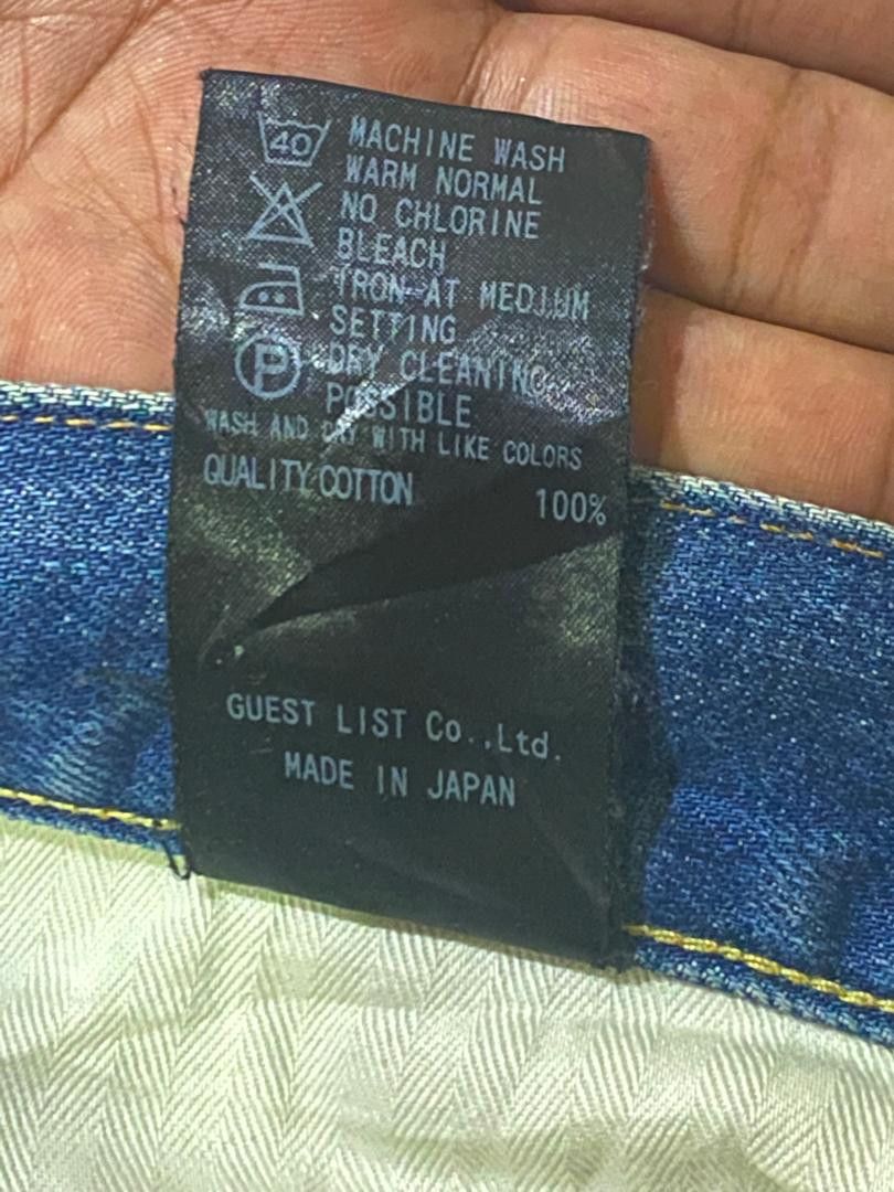 If Six Was Nine × Japanese Brand Vintage Japanese Brand Red Card Blue Washed Distressed Jeans Size US 36 / EU 52 - 22 Thumbnail
