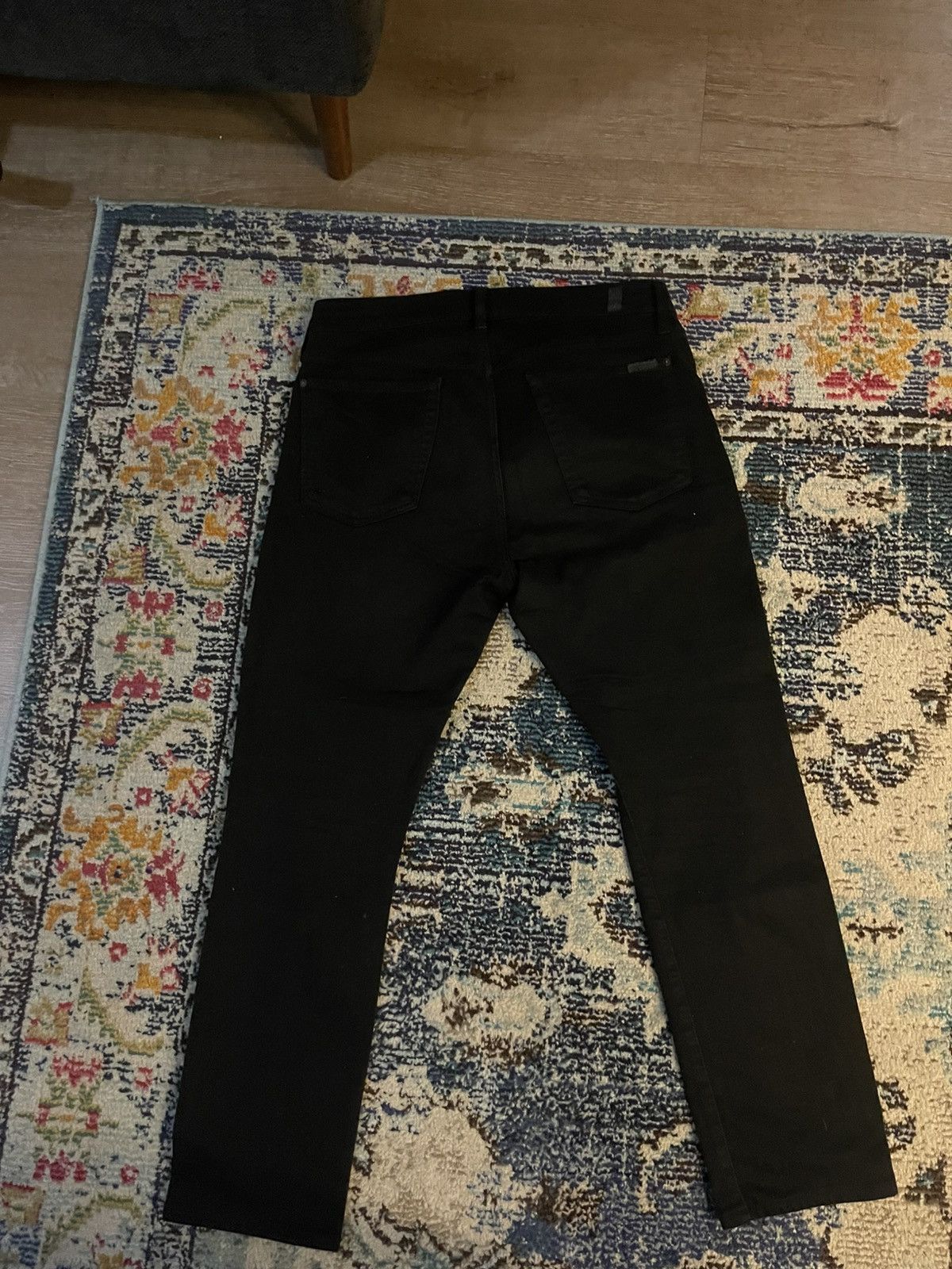 7 For All Mankind 7 for all mankind black jeans Size US 34 / EU 50 - 2 Thumbnail
