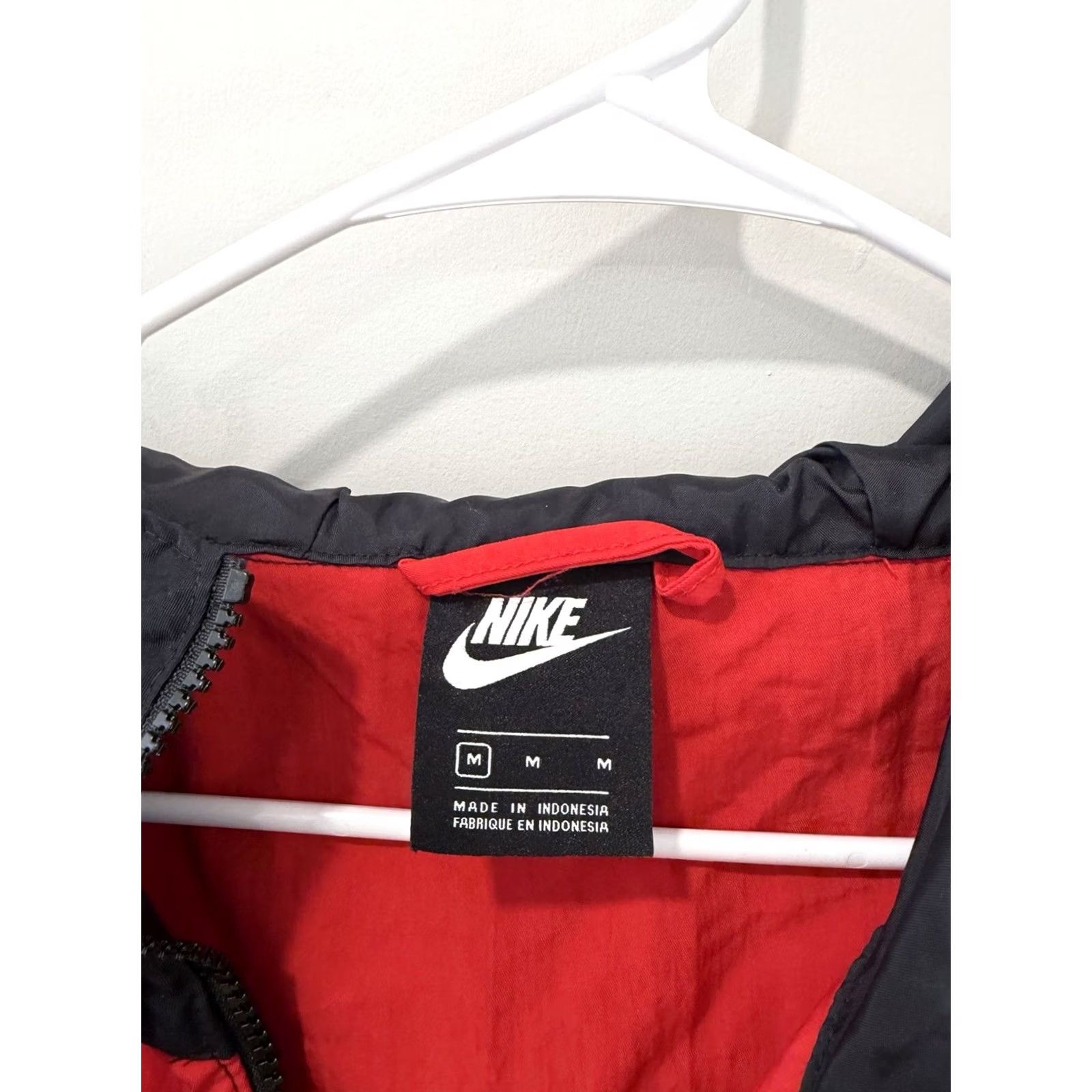 Nike Nike Air Jacket Mens Medium Hooded Windbreaker Pullover Zip Pockets Red BV5163-657 Size US M / EU 48-50 / 2 - 3 Thumbnail