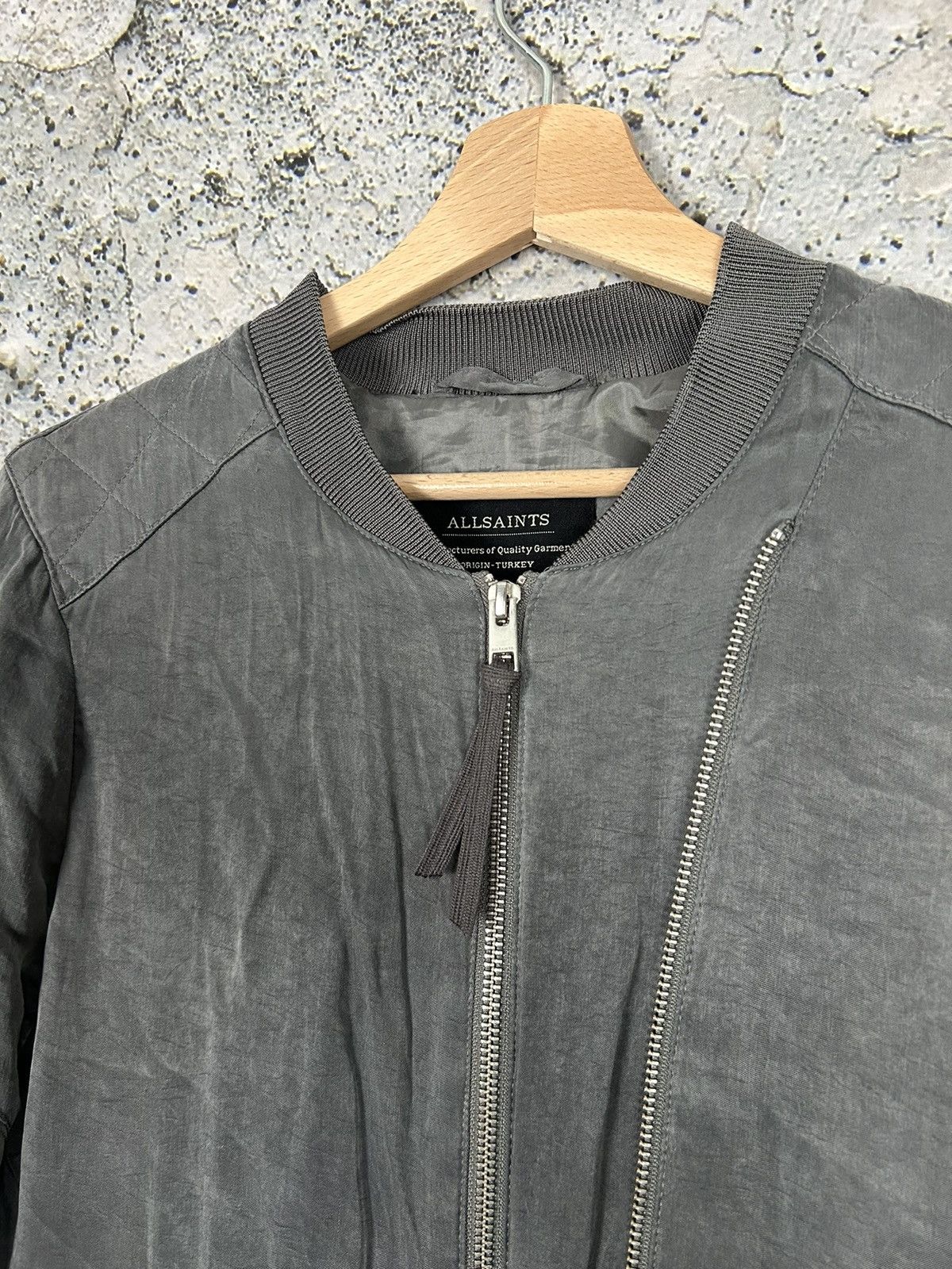 Allsaints Allsaints Satin Bomber Jacket Avant-garde Designer Hype Size US M / EU 48-50 / 2 - 3 Thumbnail