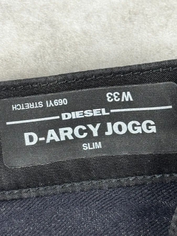 Diesel 2000s Diesel Slim Black Waxed Denim Jeans Size US 30 / EU 46 - 11 Thumbnail