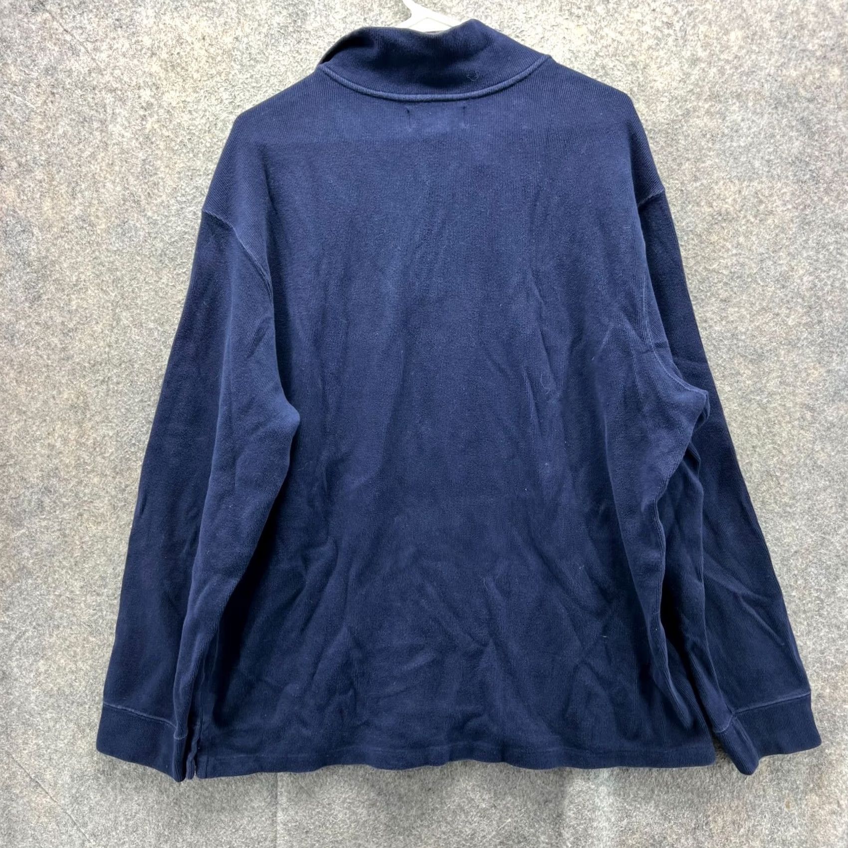 Ralph Lauren VINTAGE Ralph Lauren Sweater Mens XL Blue Navy Quarter Zip Fleece Pony Pullover Size US XL / EU 56 / 4 - 2 Thumbnail