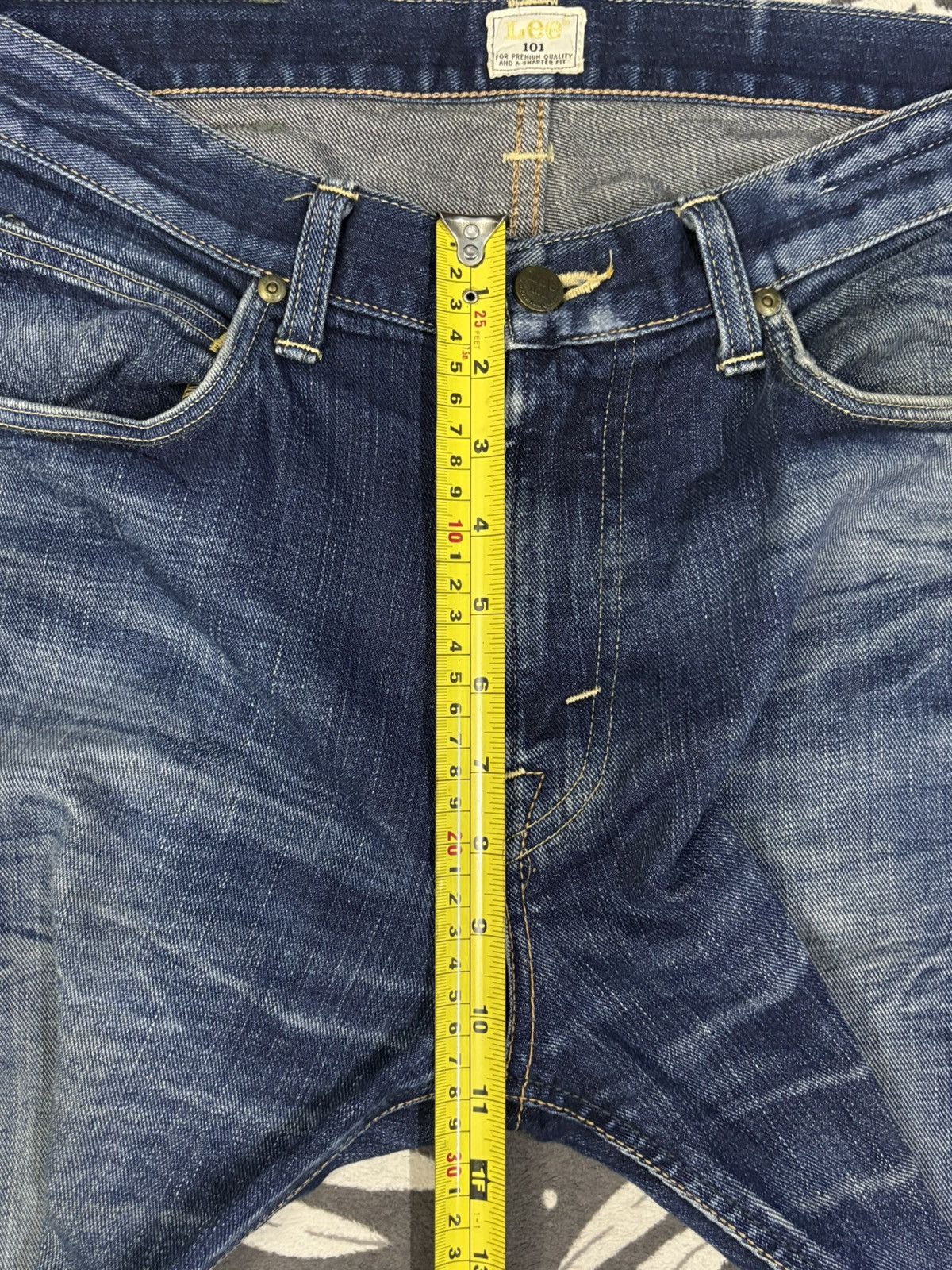 Lee × Number (N)ine Vintage Lee 1O1 Whiskers Wash Slim Straight Distressed Jeans Size US 32 / EU 48 - 14 Thumbnail