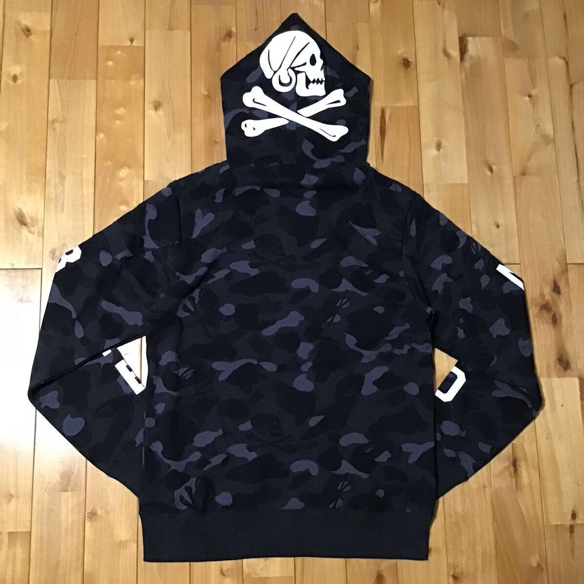 Bape NEIGHBORHOOD × BAPE camo Shark full zip hoodie a bathing ape | Grailed