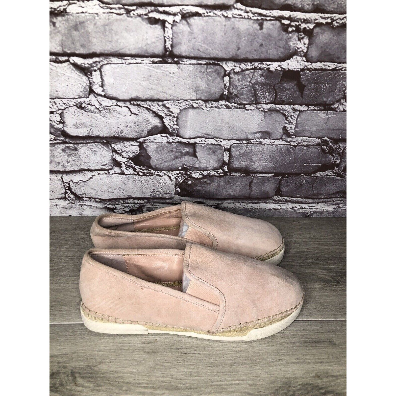 Vince Camuto VINCE CAMUTO Tambie Blush Pink Suede Leather Espadrille Loaf Size US 8 / IT 38 - 21 Thumbnail
