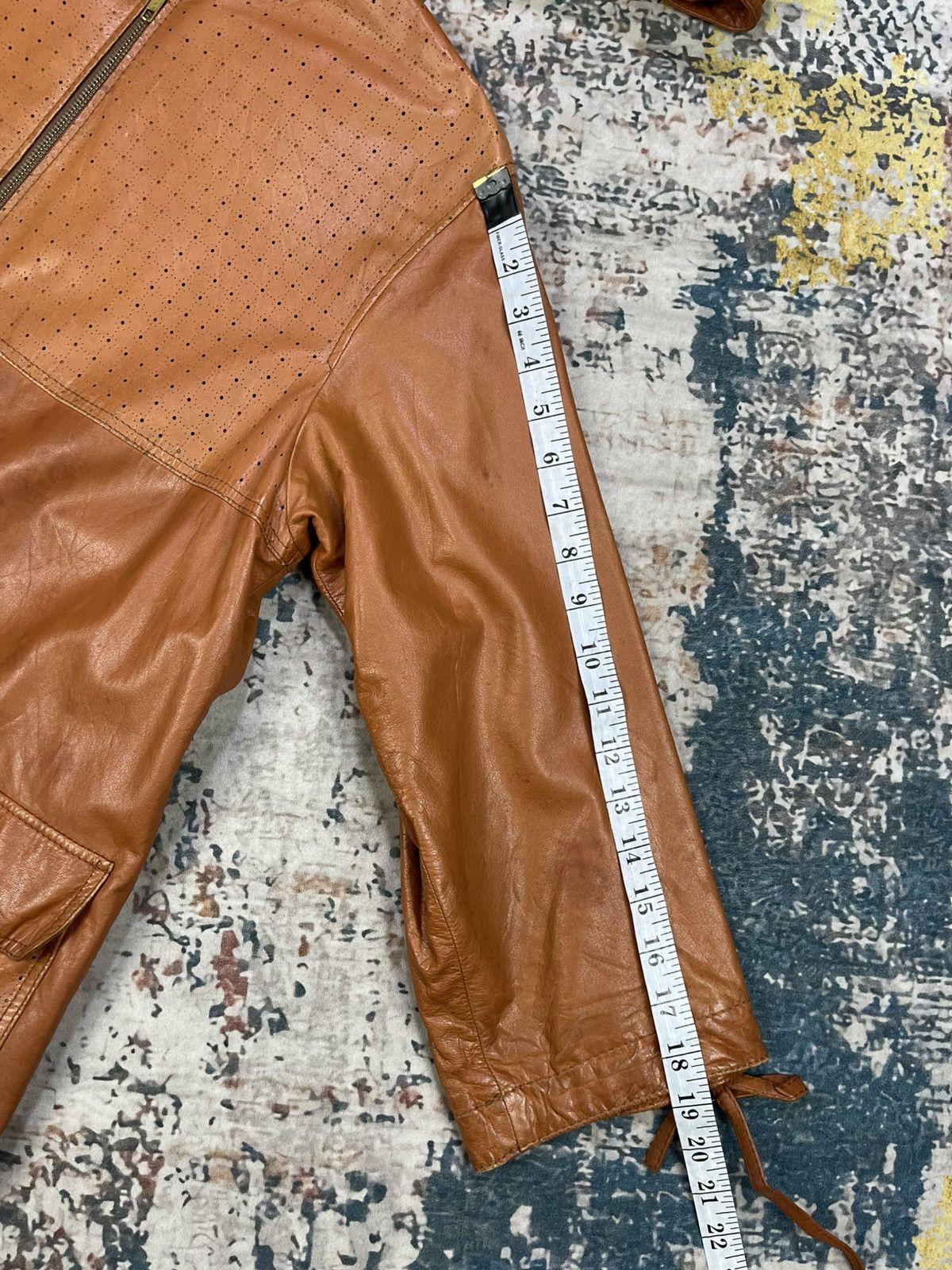 Genuine Leather Vtg Soft Cowhide Hooded Mantel Jackets Size US L / EU 52-54 / 3 - 9 Thumbnail