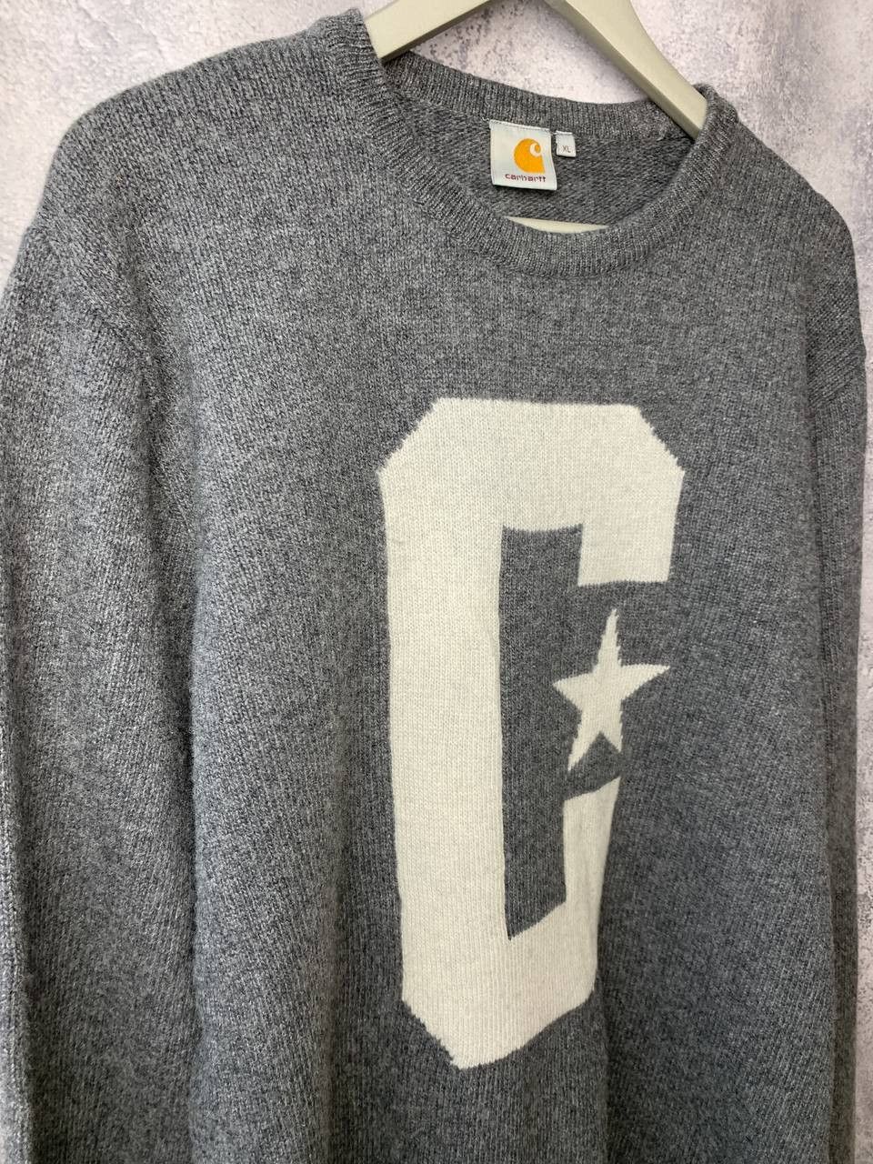 Carhartt Carhartt WIP Union Wool Sweater Big Logo Stars Men's XLarge Size US XL / EU 56 / 4 - 3 Thumbnail