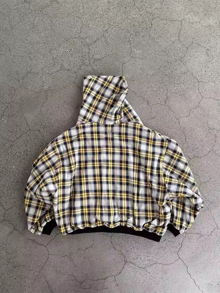 Other Y2k Plaid Zip Up Double Sided Sweatshirt Hoodie Size US M / EU 48-50 / 2 - 2 Thumbnail