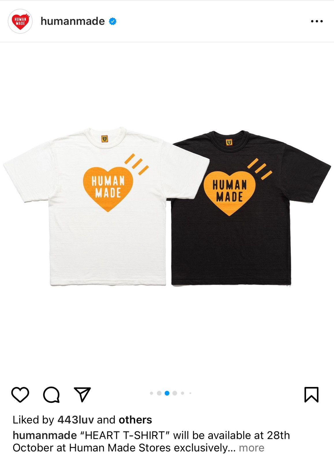 HUMAN MADE 渋谷限定 Tシャツ HUMAN MADE（ヒューマンメード） ヒューマンメイド 23AW Heart T-Shirt