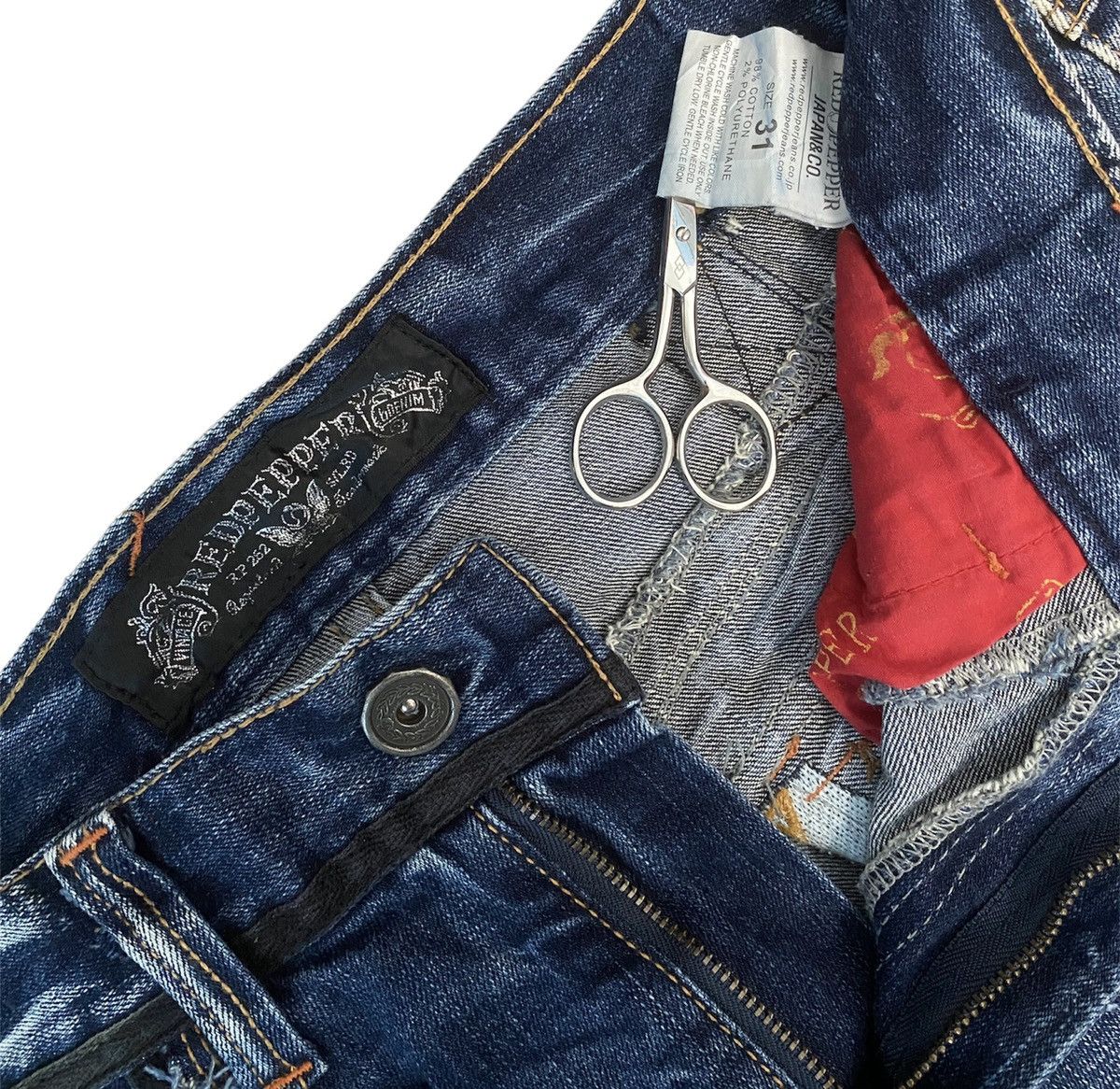 Hysteric Glamour Flare Jeans Red Pepper Japanese Brand Boot Cut Denim Pants Size US 31 - 5 Thumbnail