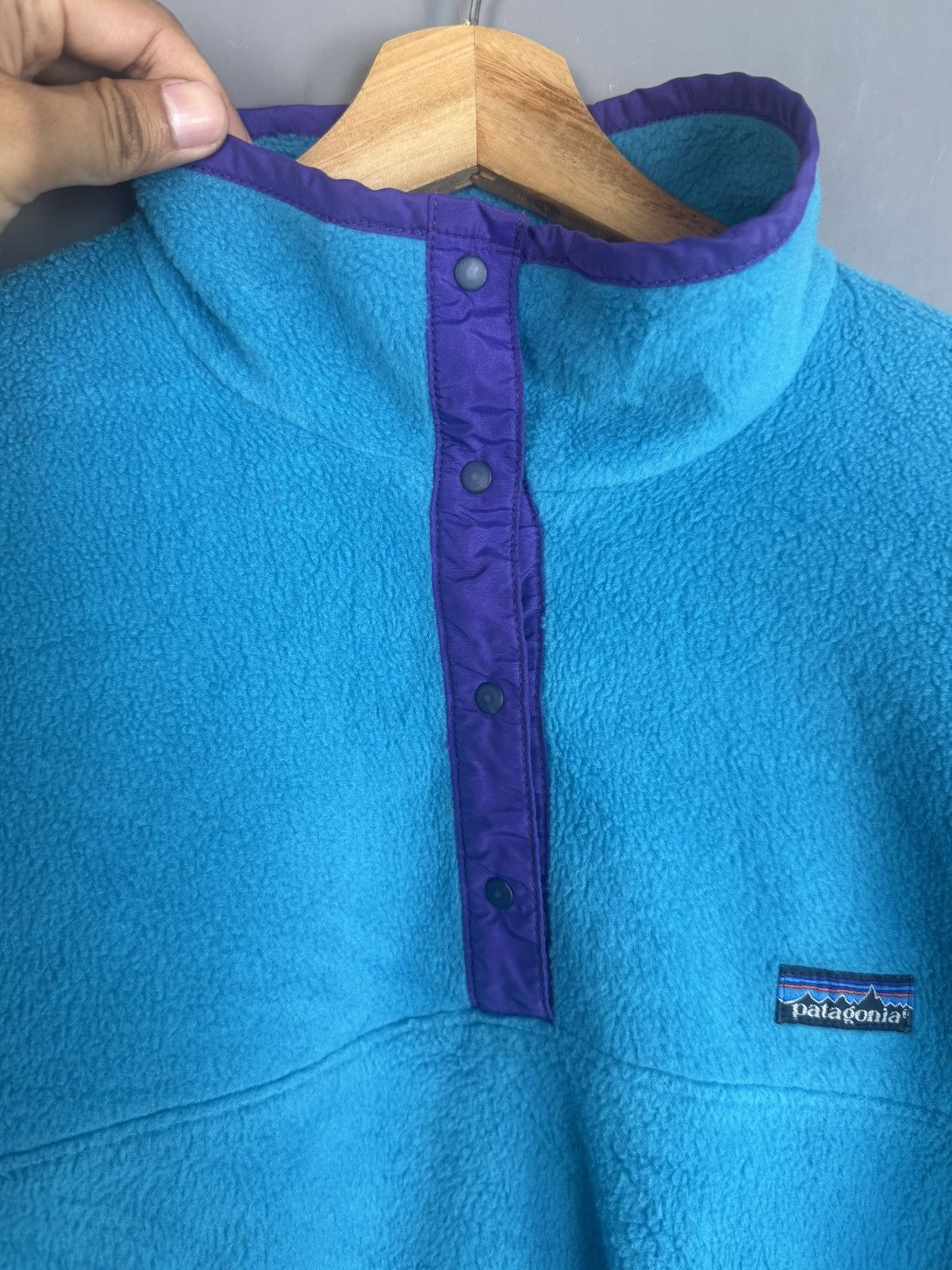 Patagonia × Vintage Vintage Patagonia Retro Snap button Fleece Size US M / EU 48-50 / 2 - 4 Thumbnail