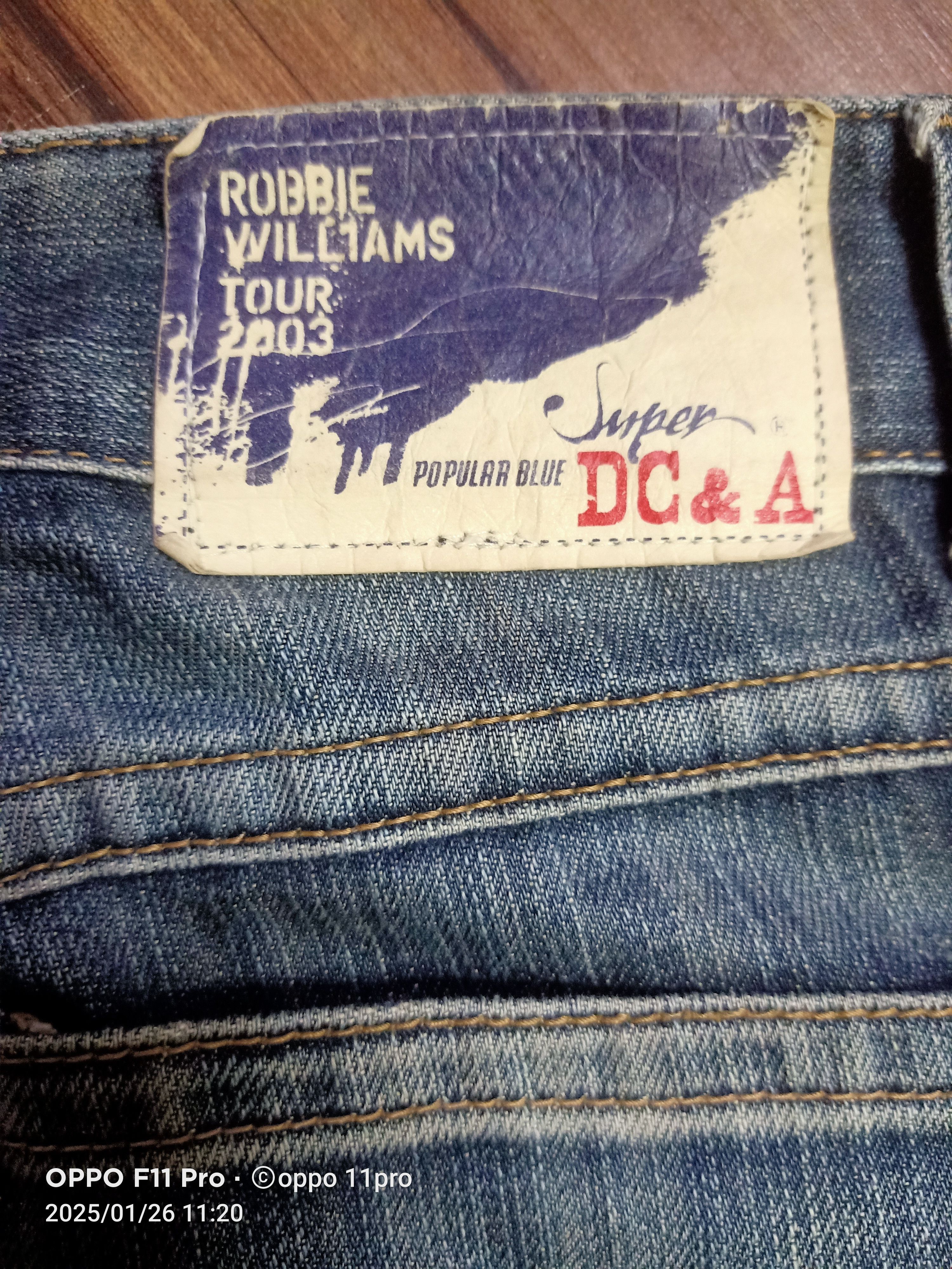 If Six Was Nine × Japanese Brand Robbie William Tour Denim Dc&Ac Denim Flare Size US 31 - 4 Thumbnail