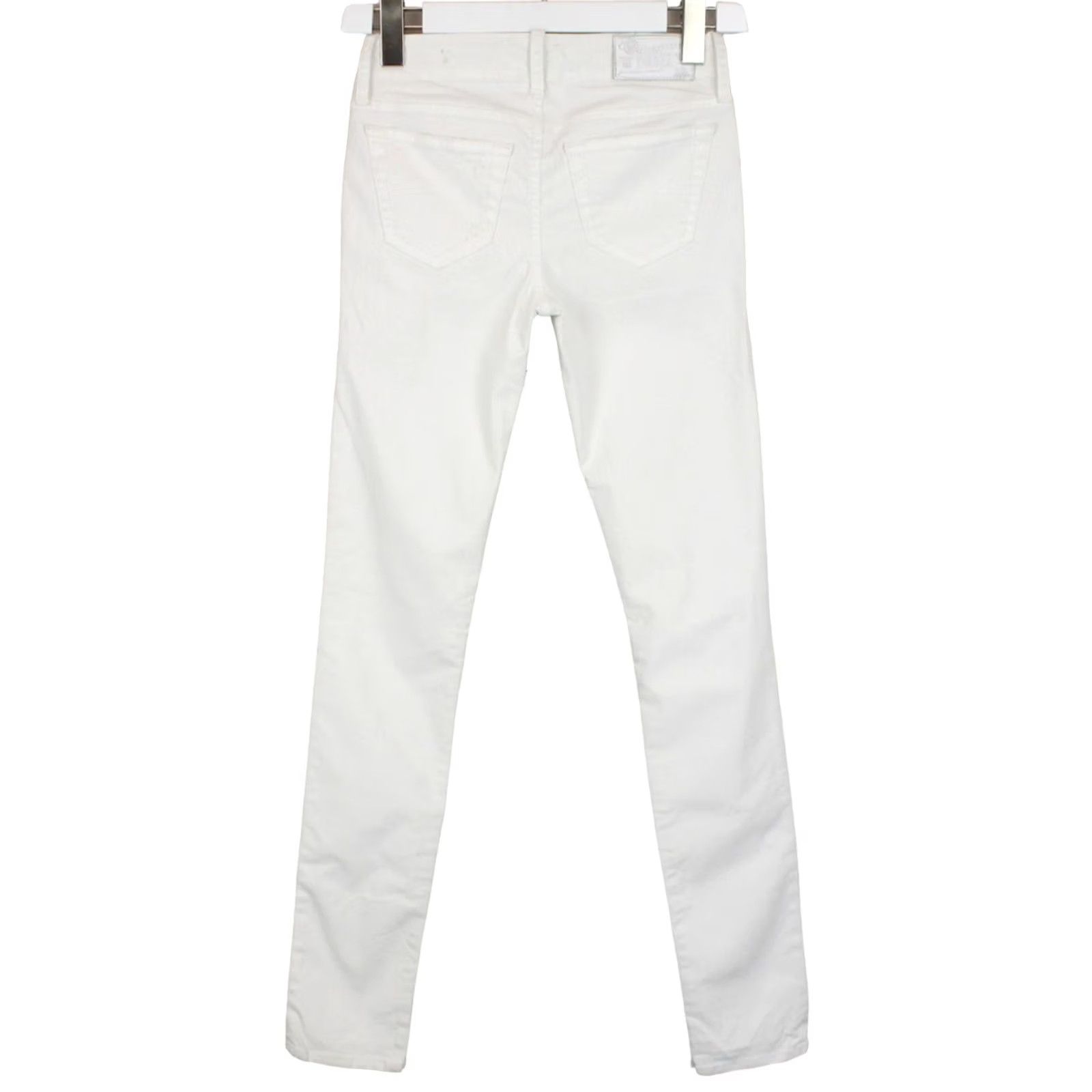 Diesel Diesel Grupee Super Slim-Skinny Low Waist Stretch Jeans Women's W23/L32 White Distressed Size 40" / US 18 - 2 Thumbnail