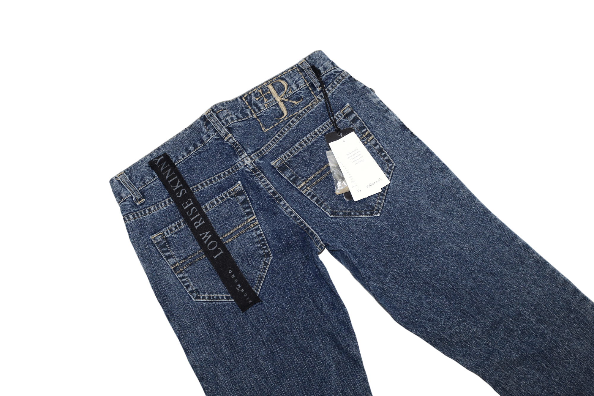 John Richmond Richmond Denim Low Rise Skinny Stonewash Jeans Size US 32 / EU 48 - 6 Thumbnail