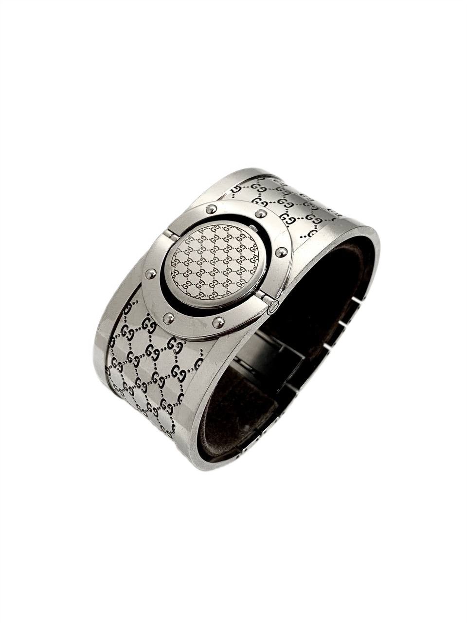 Gucci Gucci GG Logo Twirl Steel Quartz Wrist Watch Vintage Y2K Size ONE SIZE - 5 Thumbnail