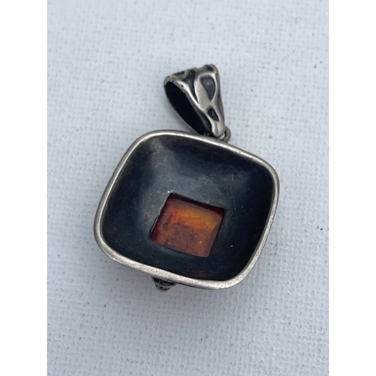 Vintage Silpada Sterling Silver Pendant Vintage Amber Size ONE SIZE - 4 Thumbnail