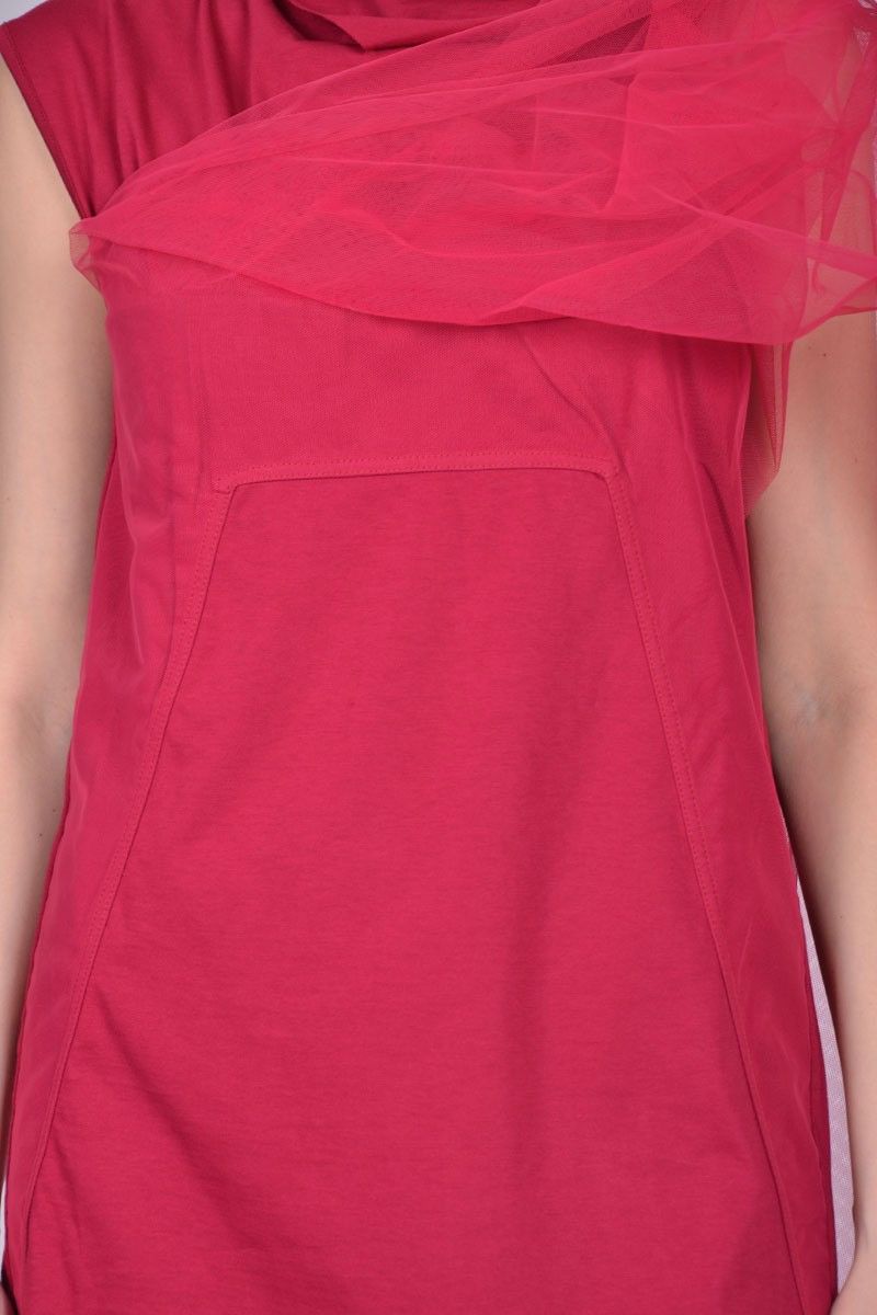 Rick Owens Last Rick Owens Tule Cape Shoulder Dress Top in Pink Size M / US 6-8 / IT 42-44 - 5 Thumbnail