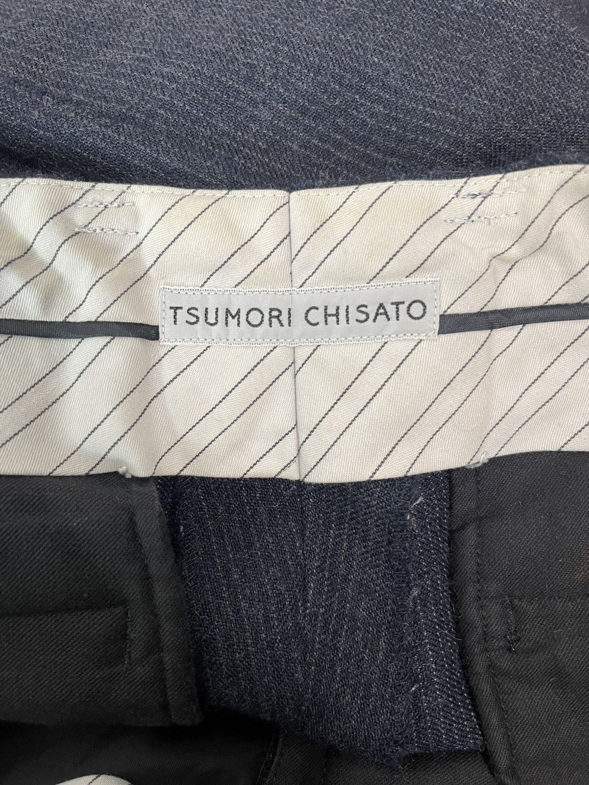 Tsumori Chisato tsumori chisato brush wool pinstripes trousers Size US 31 - 9 Thumbnail