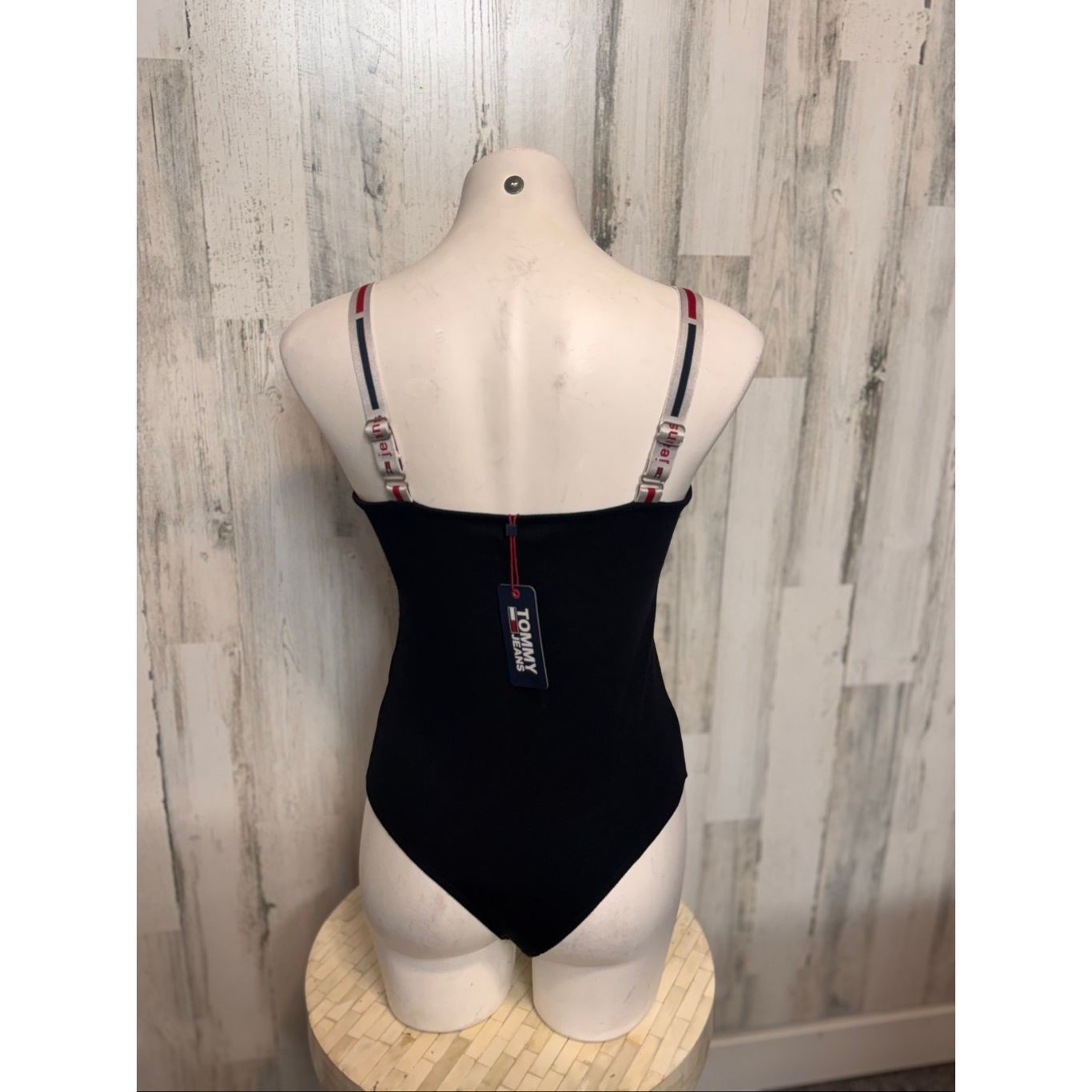Tommy Jeans Tommy Jeans Bodysuit Black Size M Logo Strap One Piece NWT Size M / US 6-8 / IT 42-44 - 4 Thumbnail
