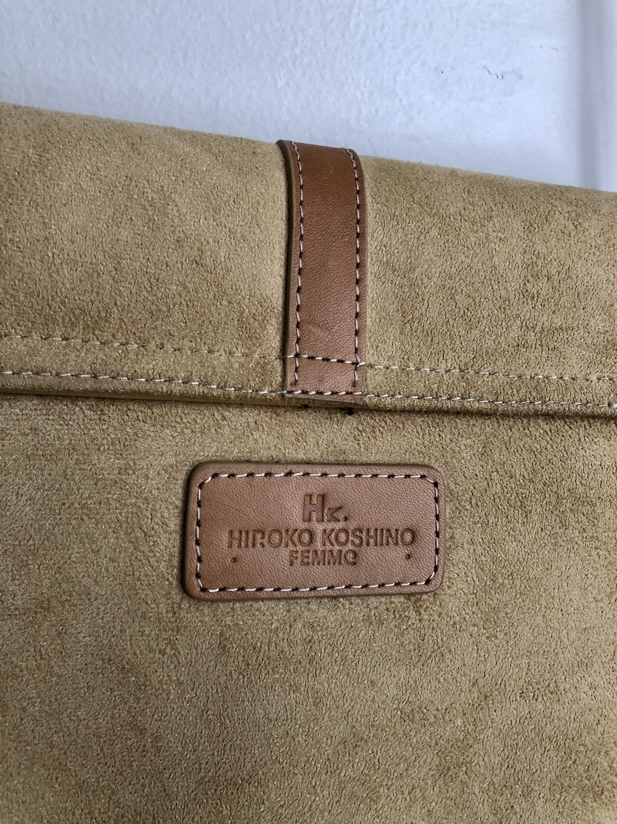 Hiroko Koshino Homme Hiroko Koshino Femme Vintage Suede Shoulder Bag Size ONE SIZE - 6 Thumbnail